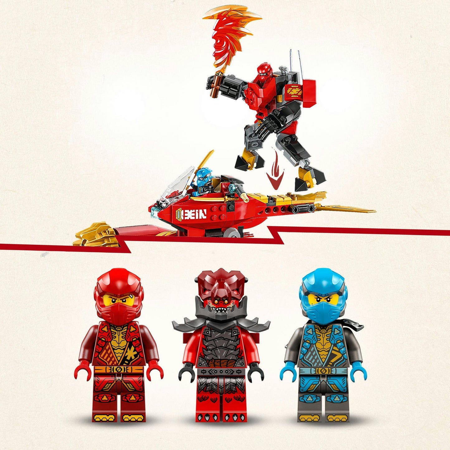 71830 Ninjago Kais Sturmreiter-Mech, Konstruktionsspielzeug