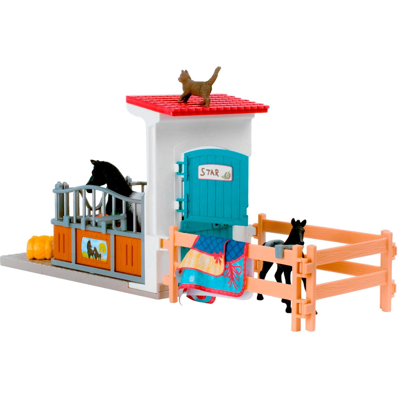 Schleich Horse Club Pferdebox mit Stute und Fohlen