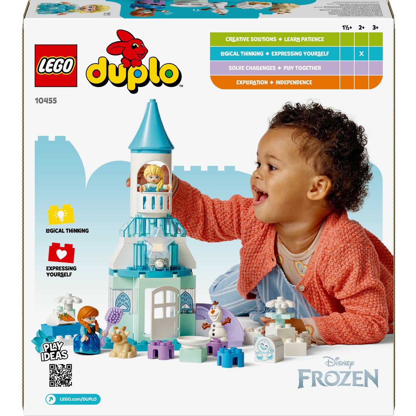 10455 DUPLO Disney Annas und Elsas Party im Eispalast, Konstruktionsspielzeug