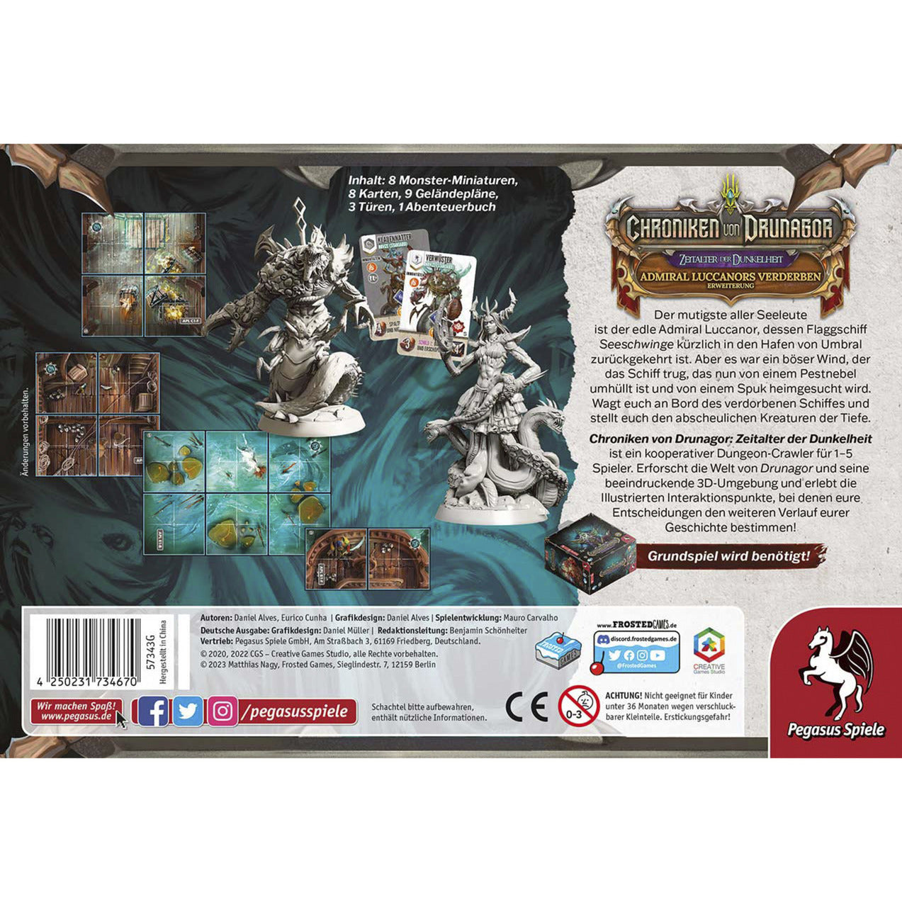 Frosted Games Chroniken von Drunagor: Admiral Luccanors Verderben, Brettspiel