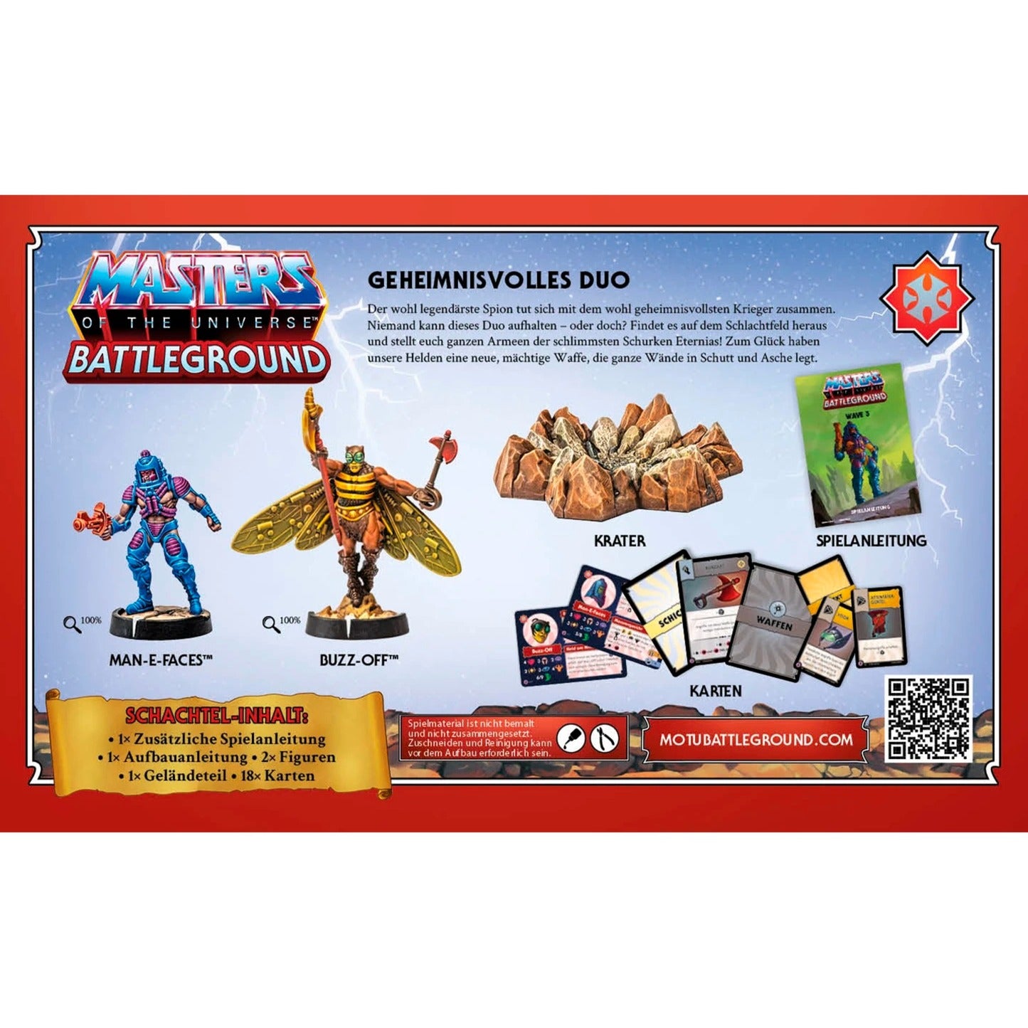 Asmodee Masters of the Universe: Battleground Wave 3 - Masters of the Universe-Fraktion, Brettspiel