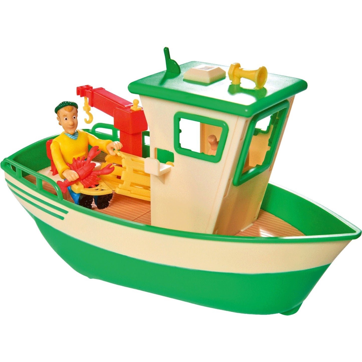 Simba Feuerwehrmann Sam - Charlies Fischerboot mit Figur, Spielfahrzeug