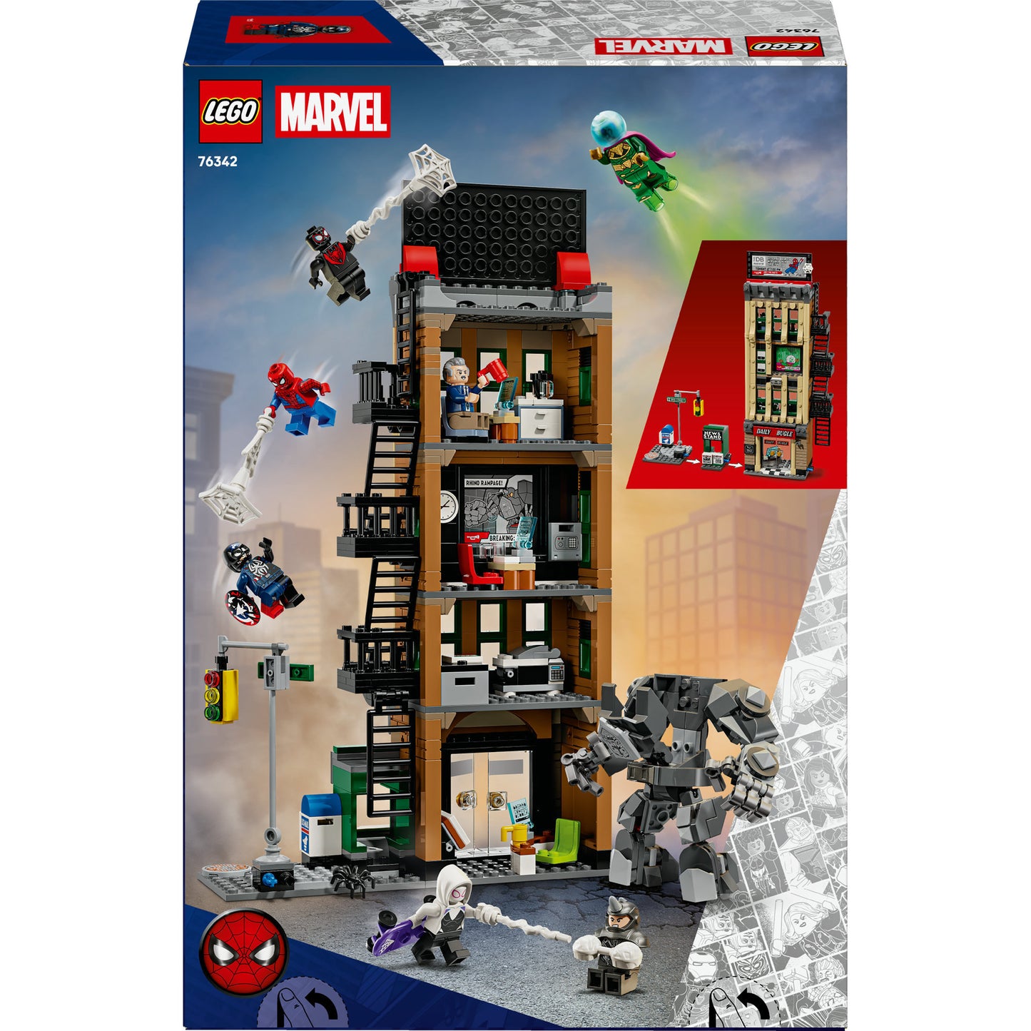 76342 Marvel Super Heroes Spider-Man vs. Mysterio: Daily Bugle, Konstruktionsspielzeug