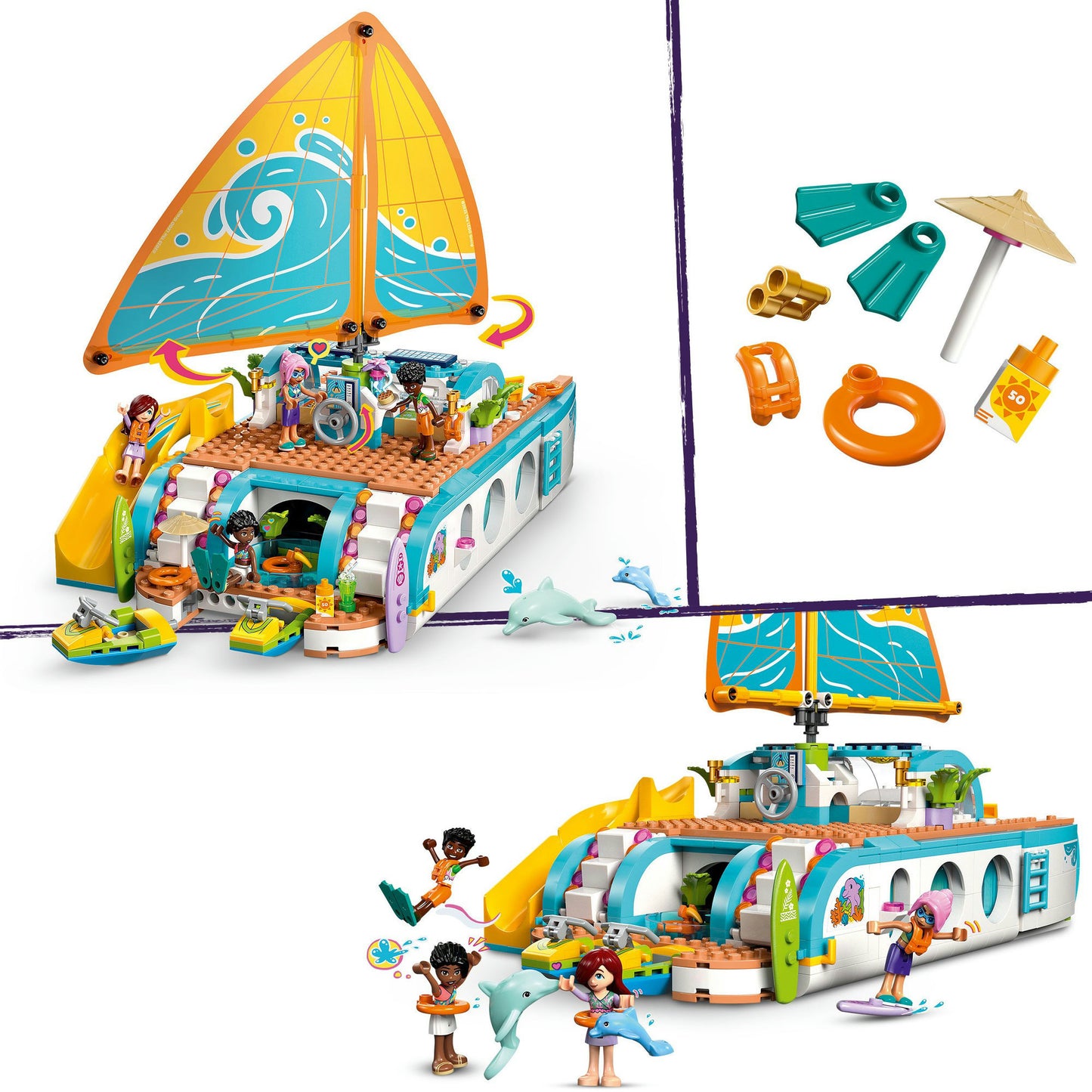 42664 Friends Segelabenteuer, Konstruktionsspielzeug