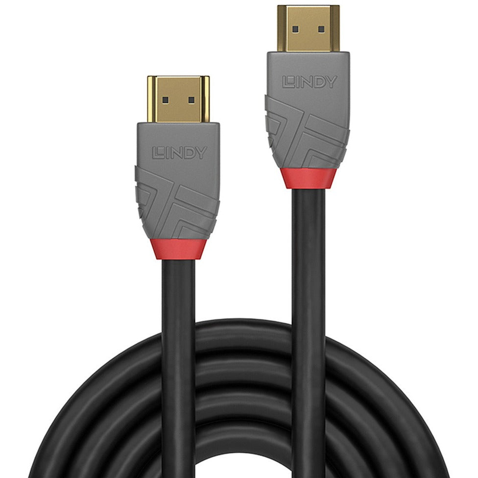 Lindy Standard HDMI Kabel, Anthra Line (schwarz, 15 Meter)