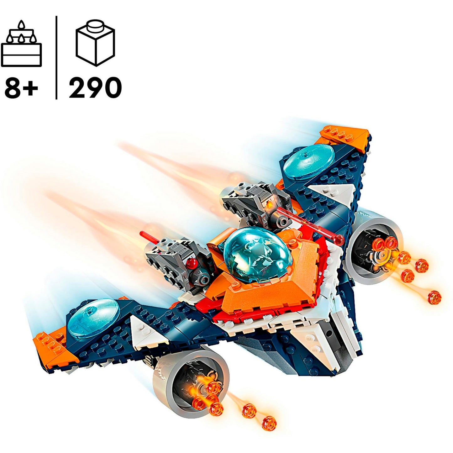LEGO 76278 Marvel Super Heroes Rockets Raumschiff vs. Ronan, Konstruktionsspielzeug