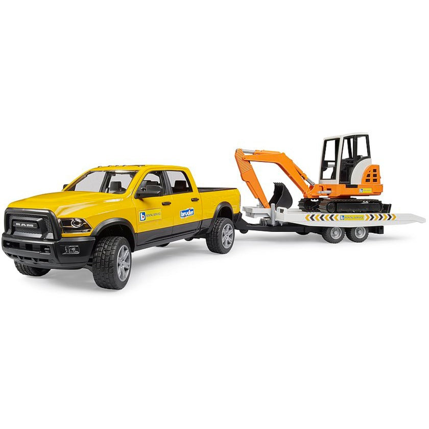 RAM Rental Service mit Minibagger, Modellfahrzeug
