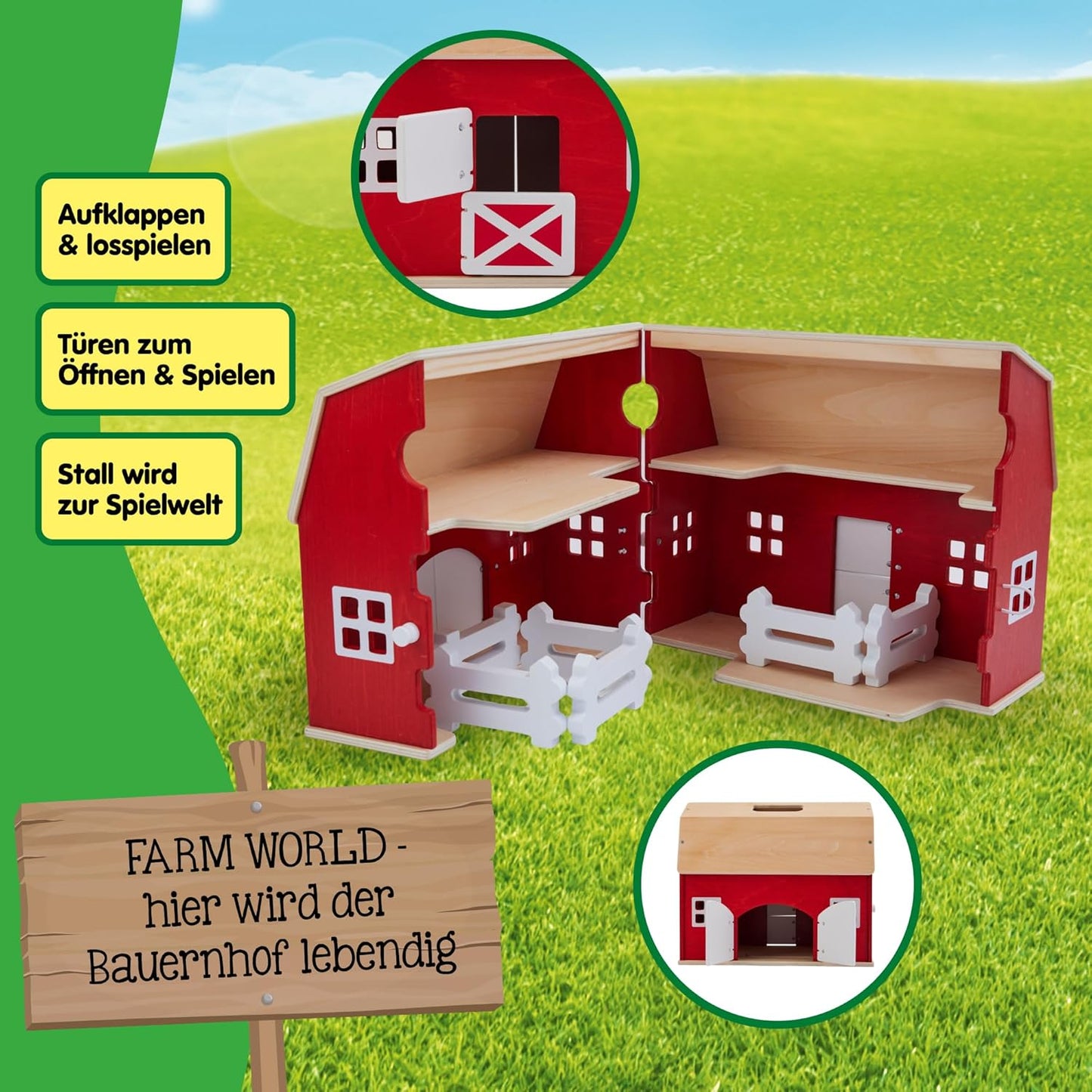 Farm World Retro Farm, Spielgebäude