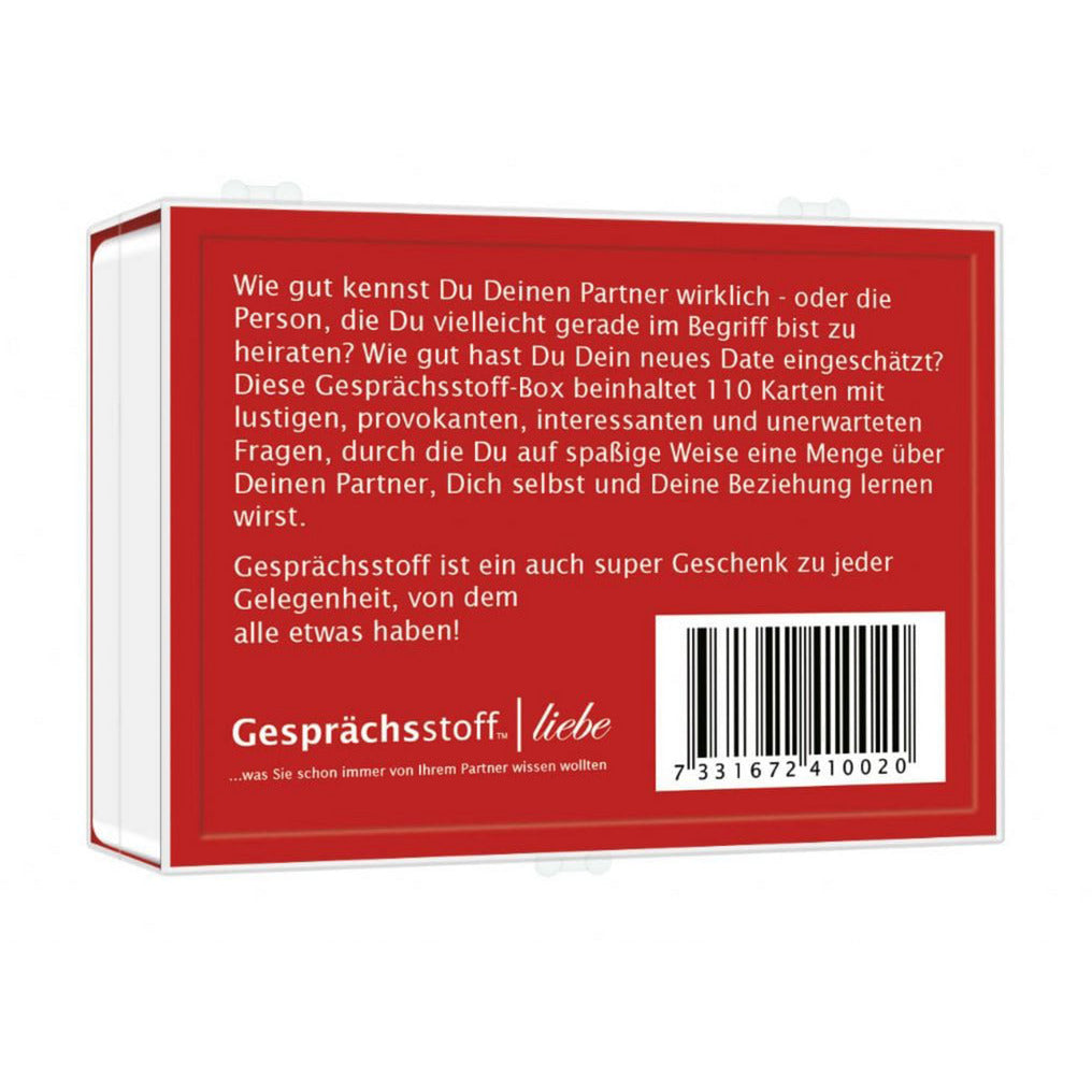 Gesprächsstoff - Liebe, Partyspiel