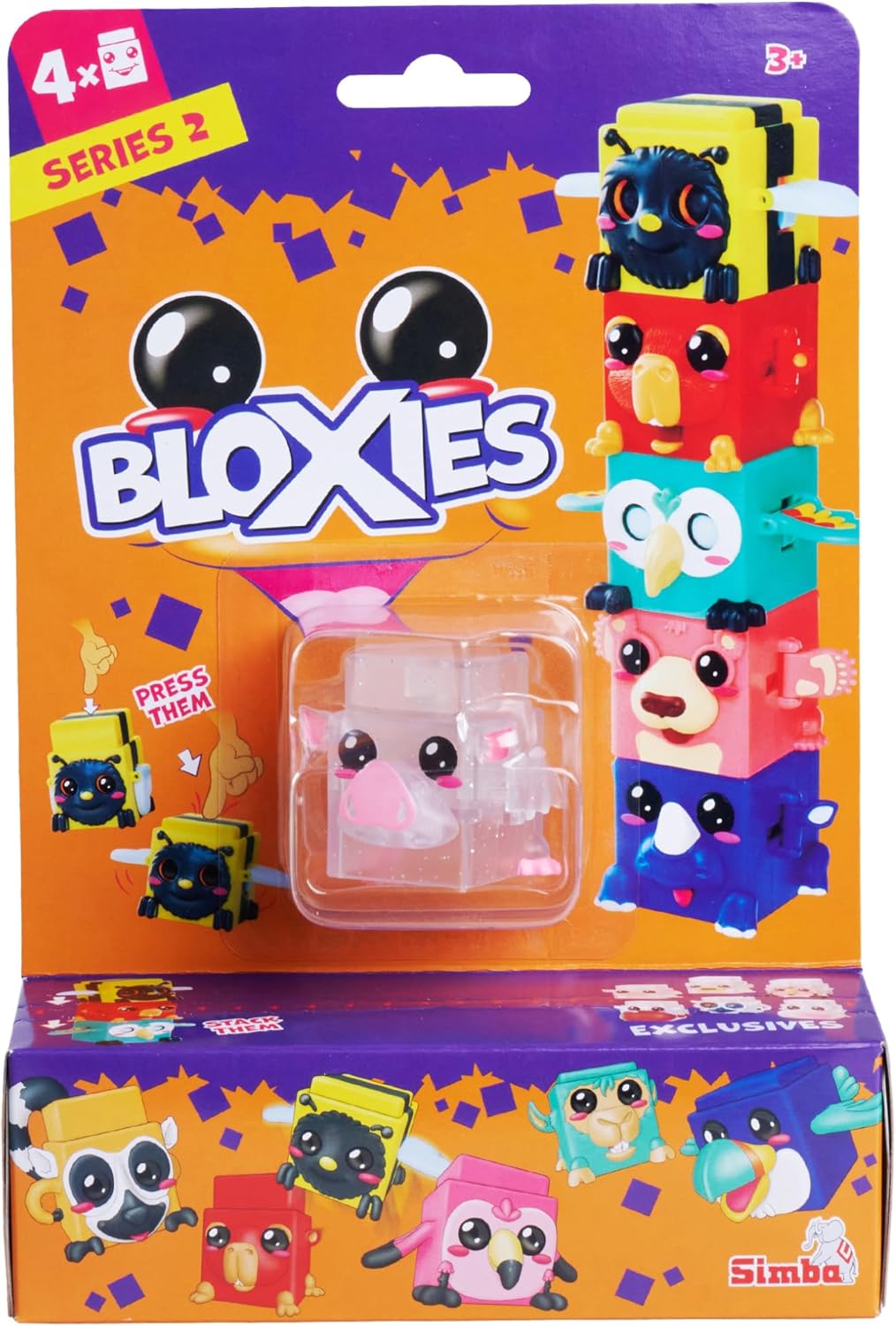 Bloxies Spielfiguren Serie 2 (4er-Pack)