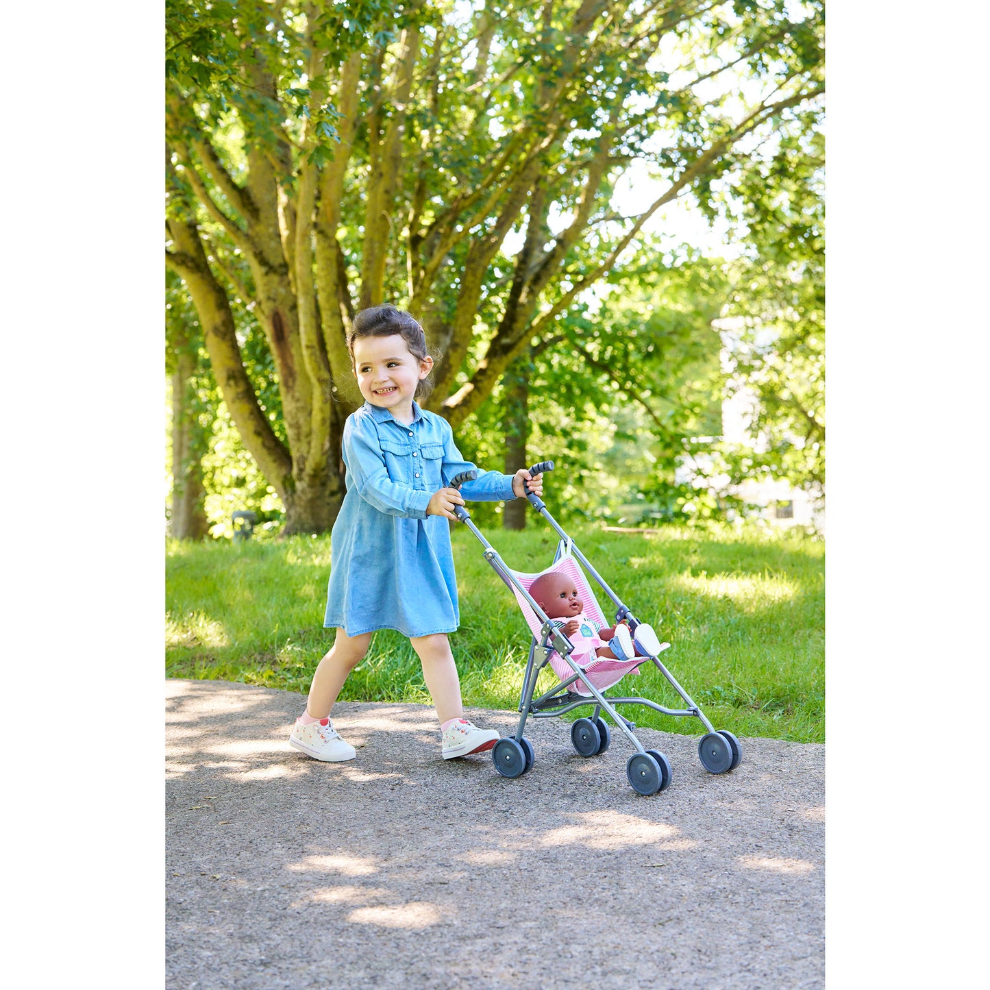 Mon Grand Poupon 36-42 cm Puppenwagen pink