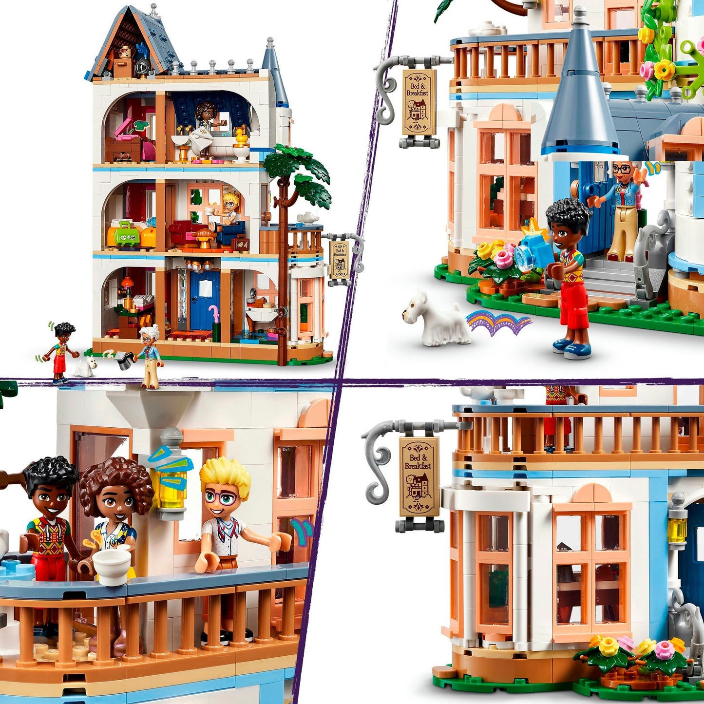 LEGO 42638 Friends Burg mit Ferienunterkunft, Konstruktionsspielzeug