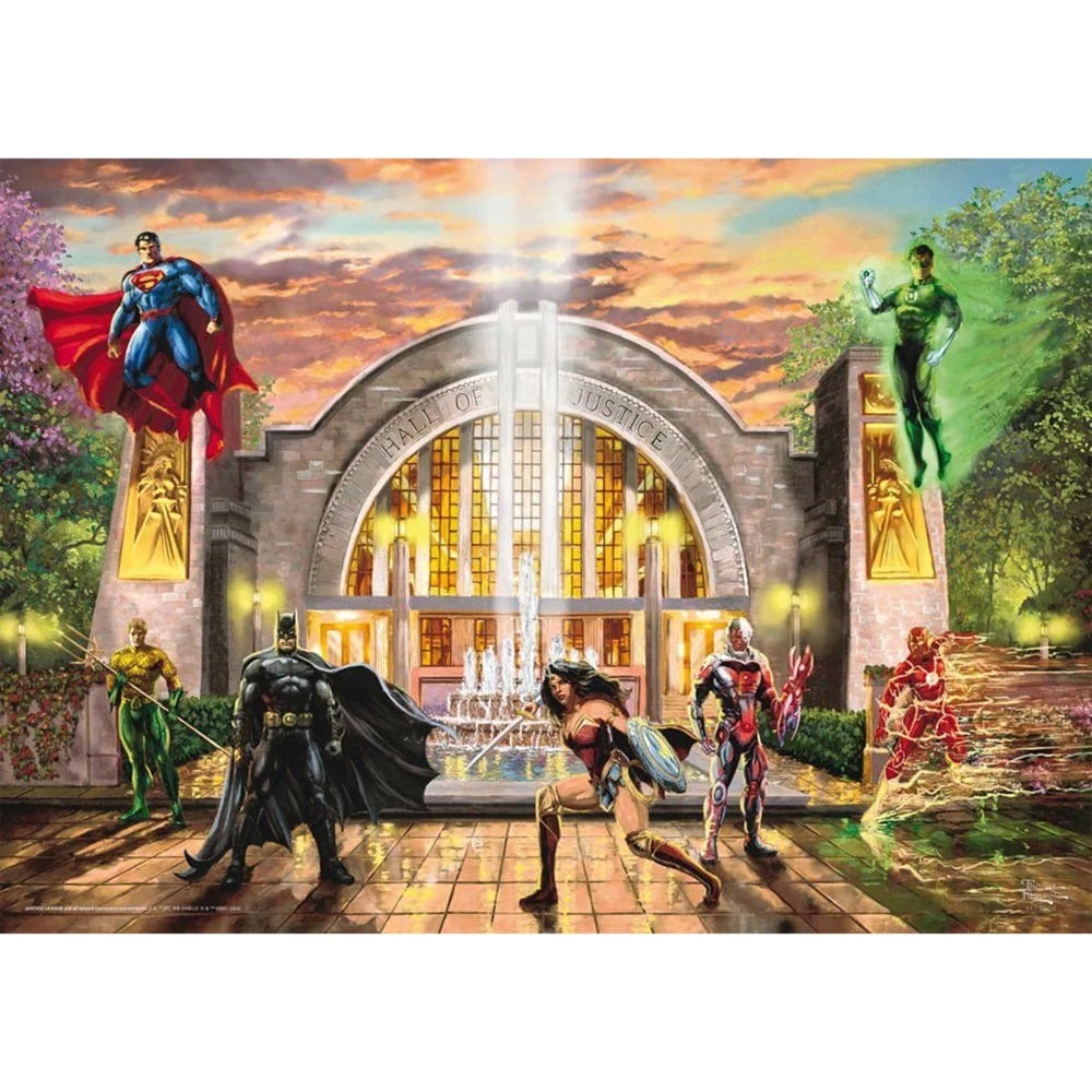Schmidt Spiele Thomas Kinkade Studios: DC Justics League - Hall Of Justice (1000 Teile)