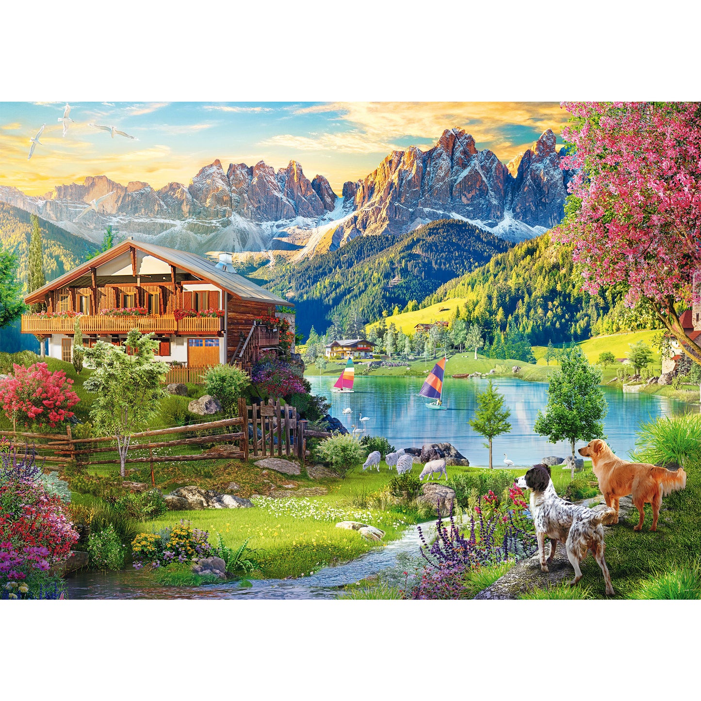 Erholung in den Dolomiten, Puzzle