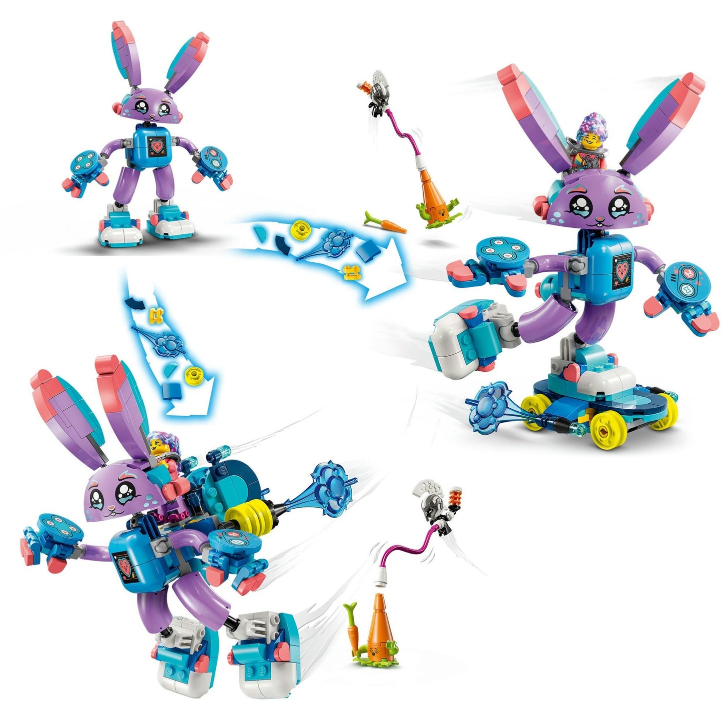 71490 DREAMZzz Izzie und Bunchurro der Gaming-Hase, Konstruktionsspielzeug