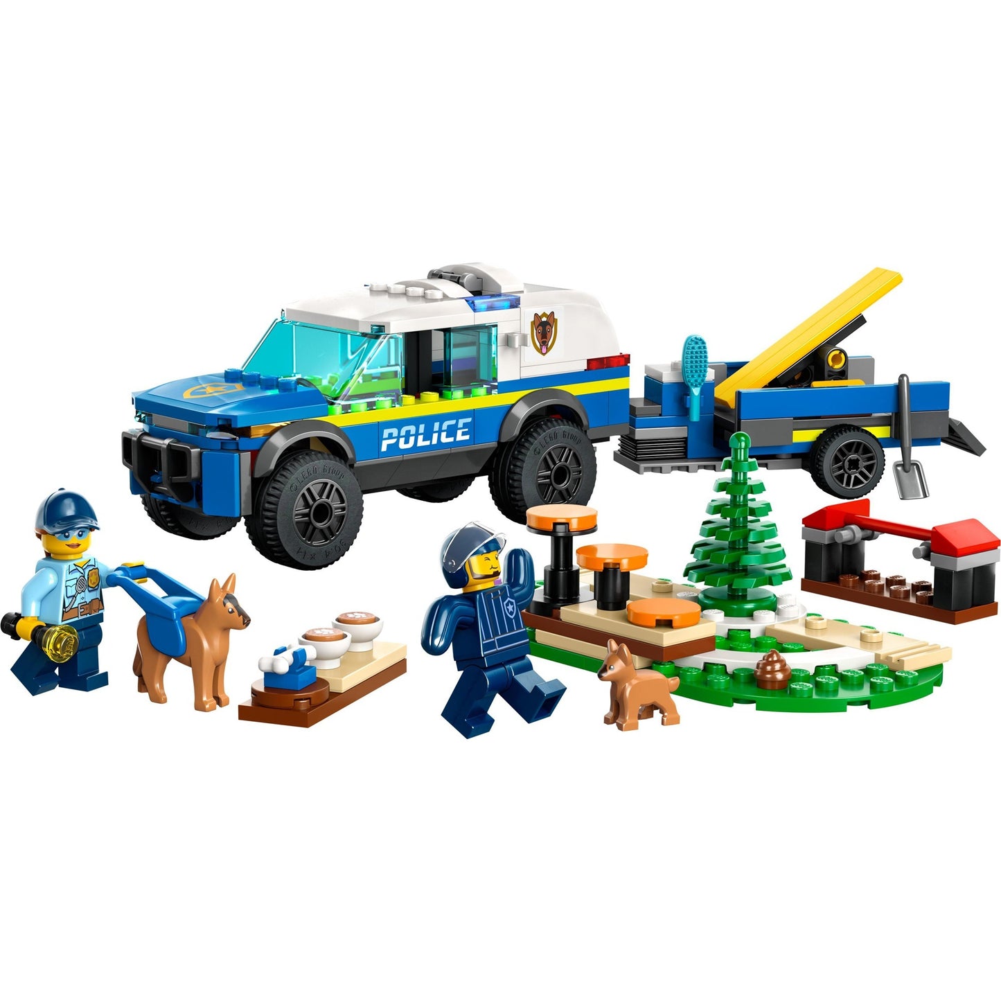 LEGO 60369 City Mobiles Polizeihunde-Training, Konstruktionsspielzeug