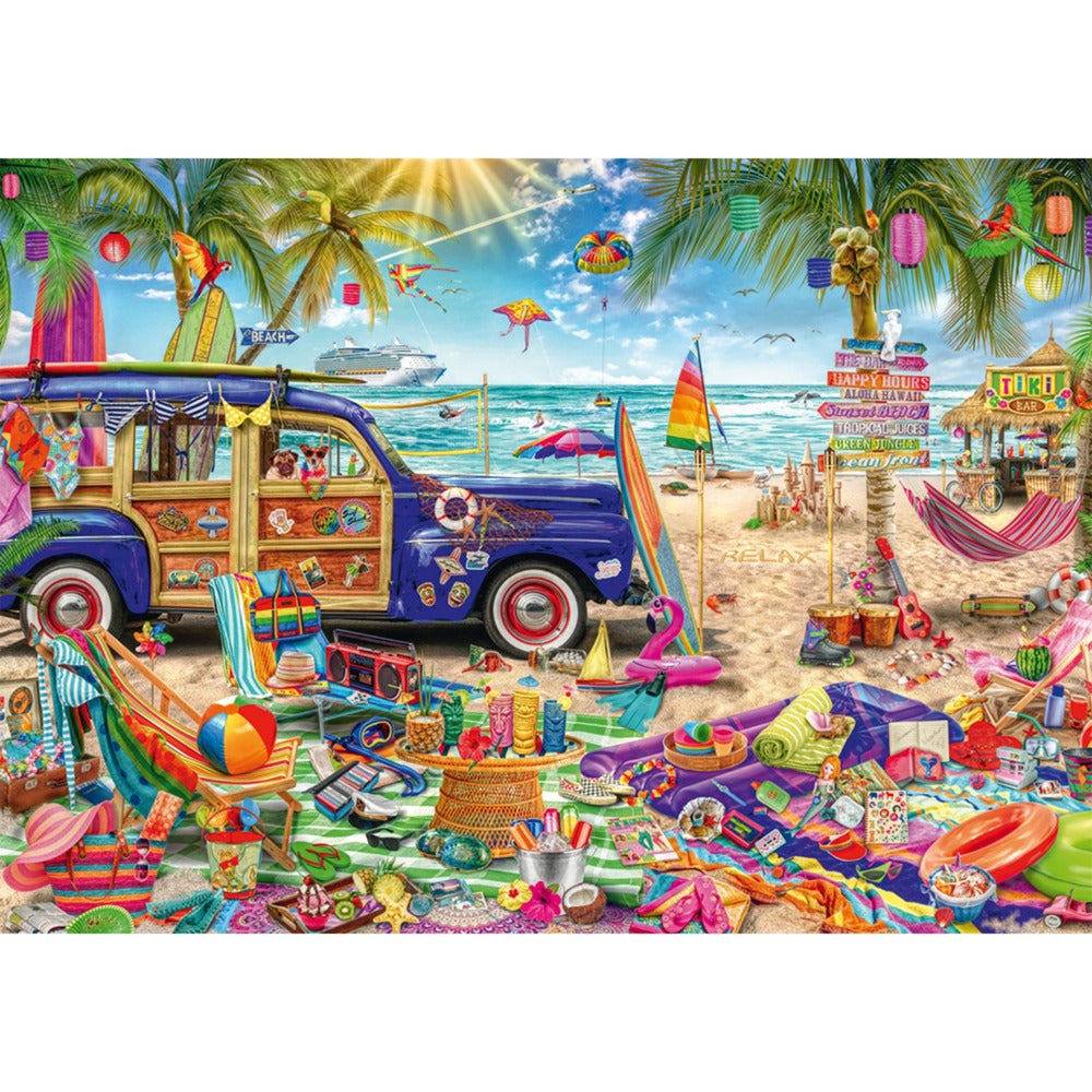 Sonnige Auszeit am Strand, Puzzle