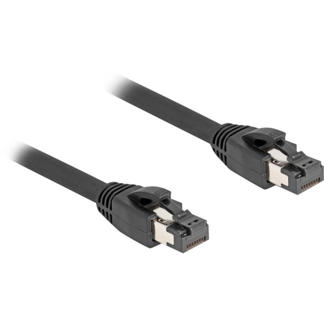 DeLOCK Netzwerkkabel RJ-45 Cat.8.1 S/FTP, bis 40 Gbps (schwarz, 50cm)
