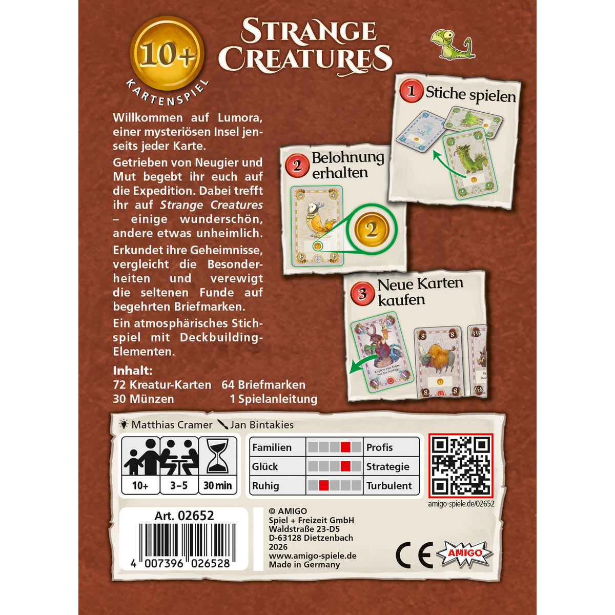 Strange Creatures, Kartenspiel