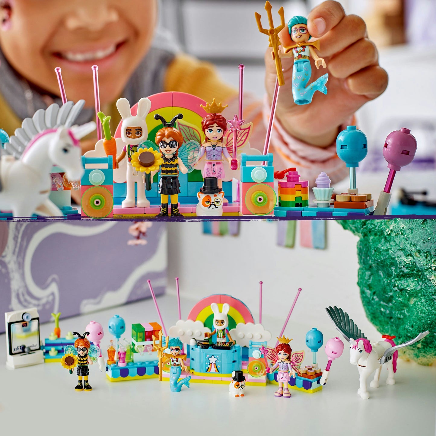42661 Friends Kostümparty mit Einhorn und Fee, Konstruktionsspielzeug