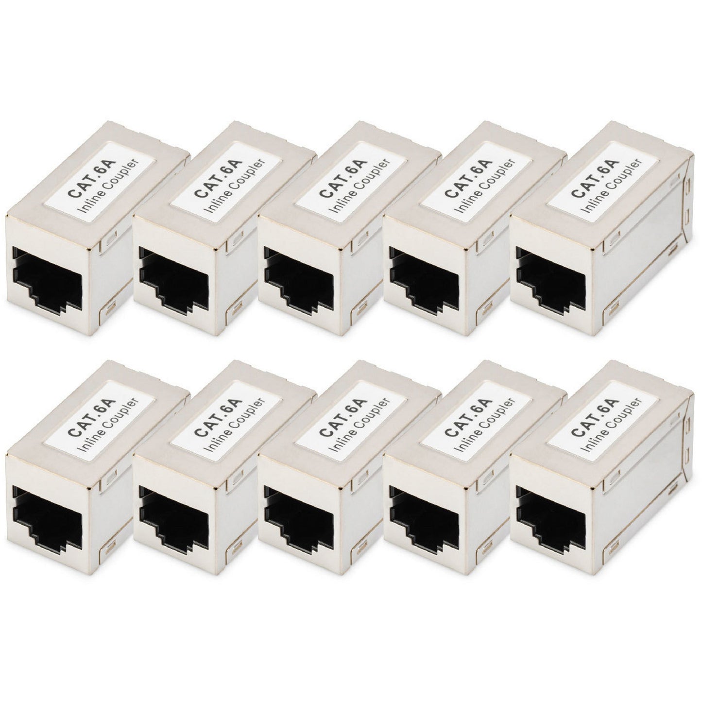 CAT 6A Modulare Kupplung, geschirmt - 10 Stk., Keystone-Modul