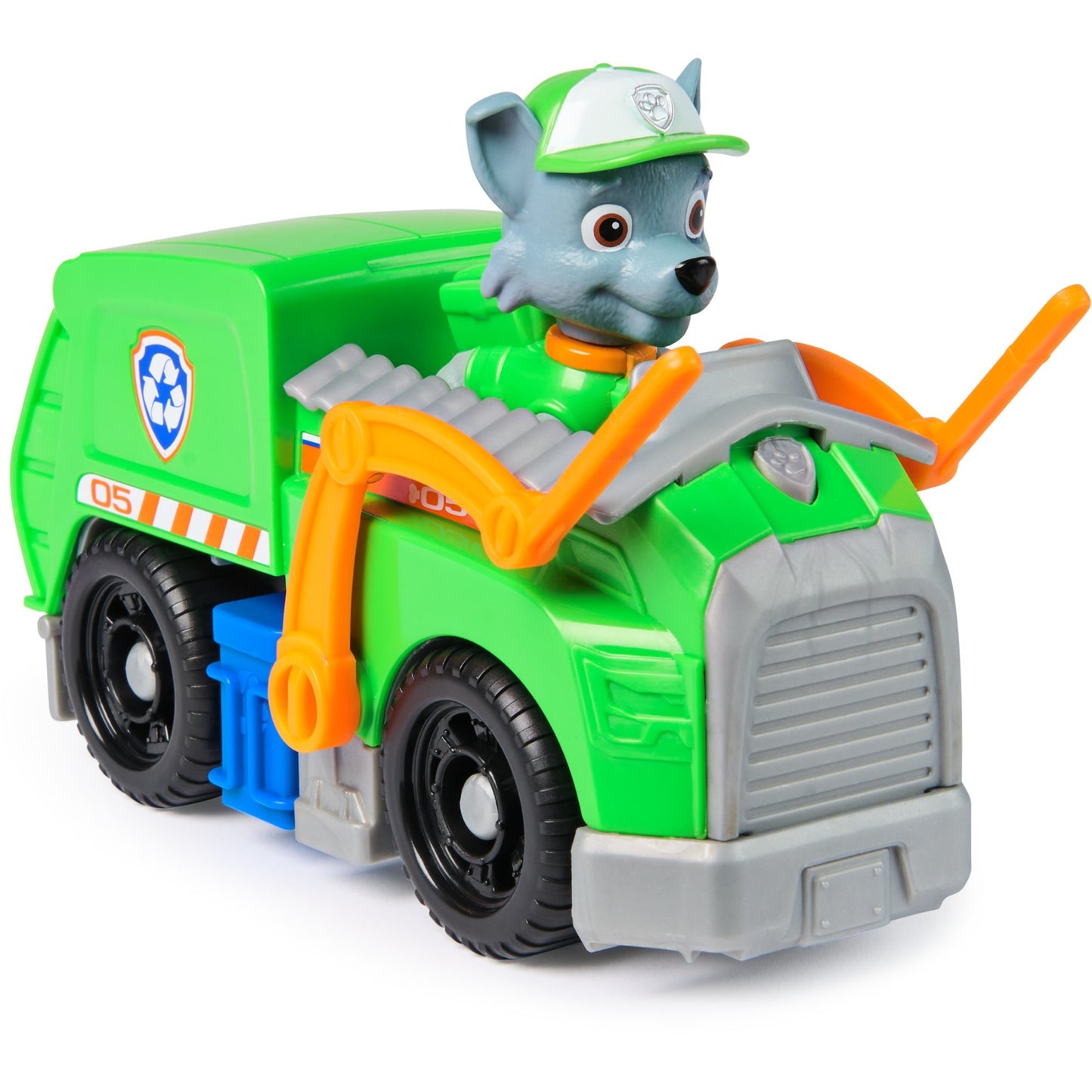 Paw Patrol - Recycling-Truck mit Rocky Spielfigur, Spielfahrzeug