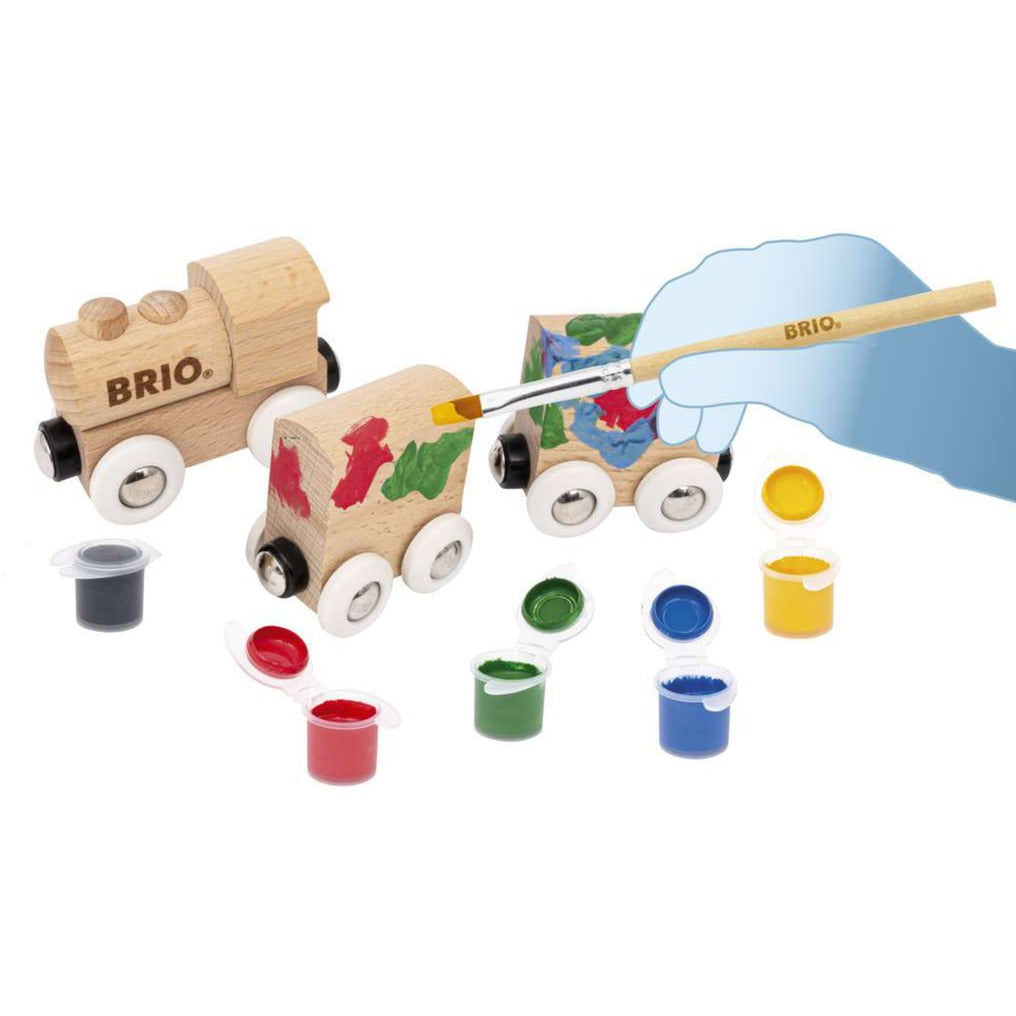 BRIO World Holzzug zum Anmalen, Spielfahrzeug