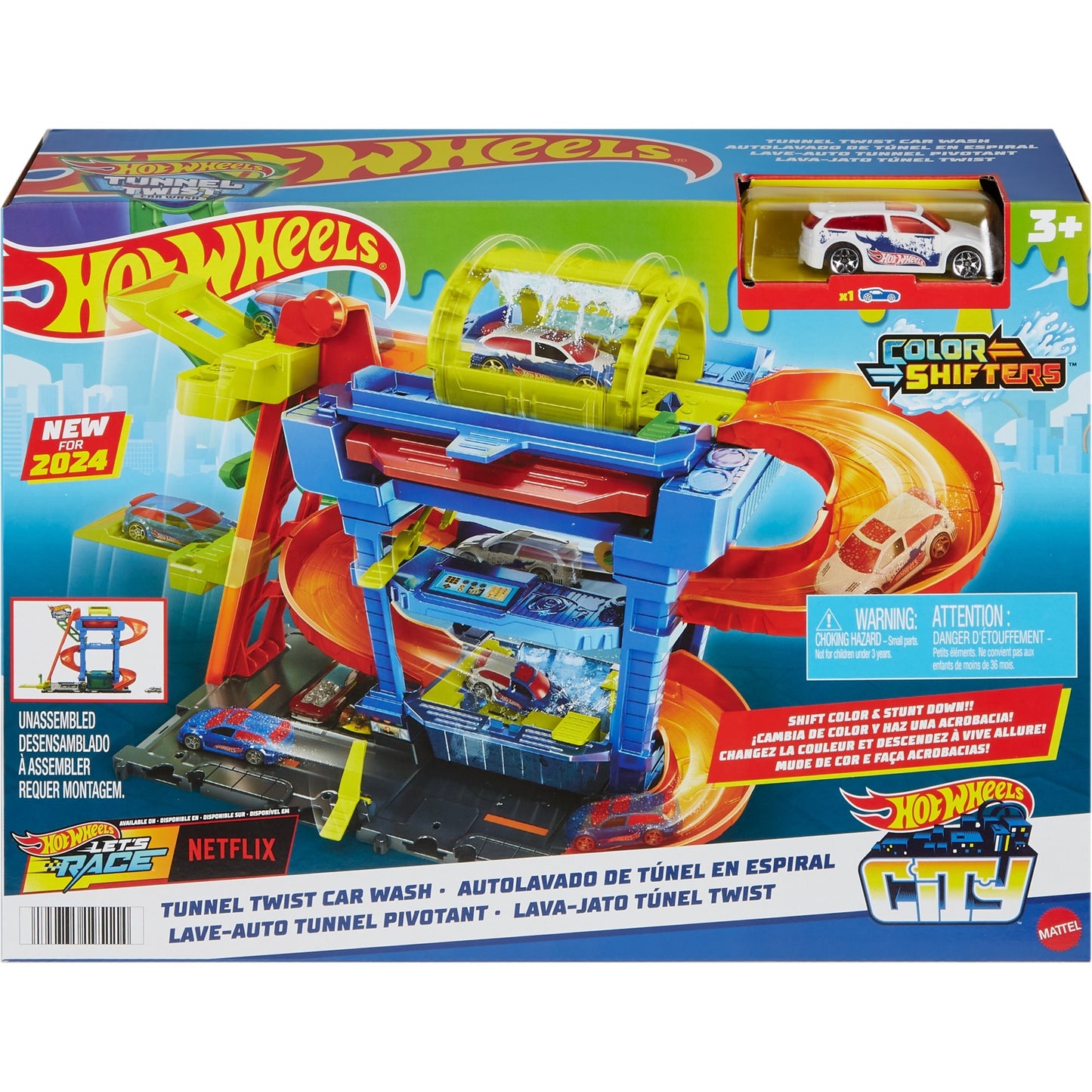 Hot Wheels City Tunnel Twist Waschanlage, Spielgebäude
