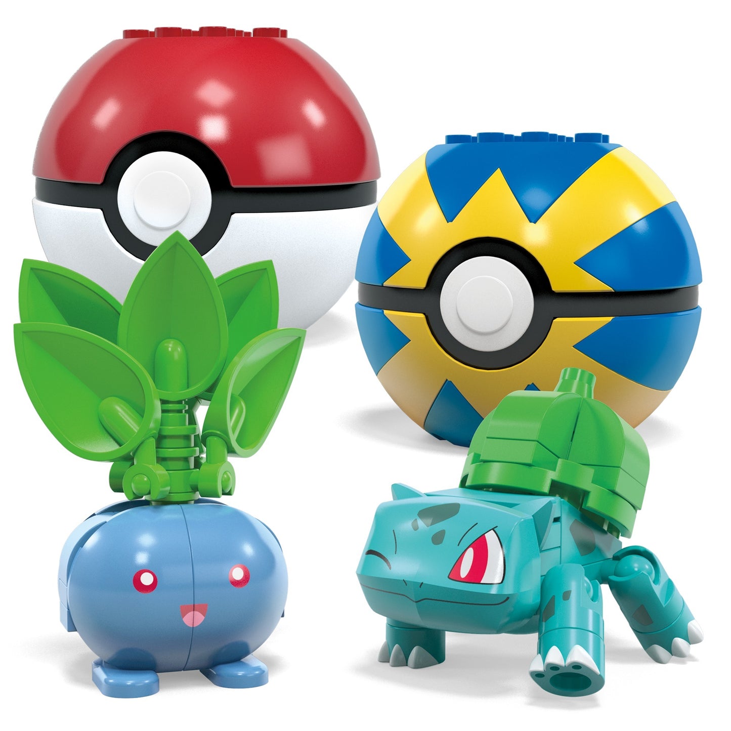 Mattel Pokémon 4 Pflanzen-Typ Pokémon Sets, Konstruktionsspielzeug