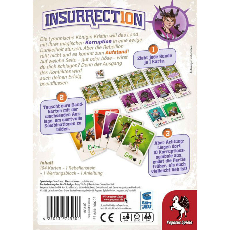 Insurrection, Kartenspiel