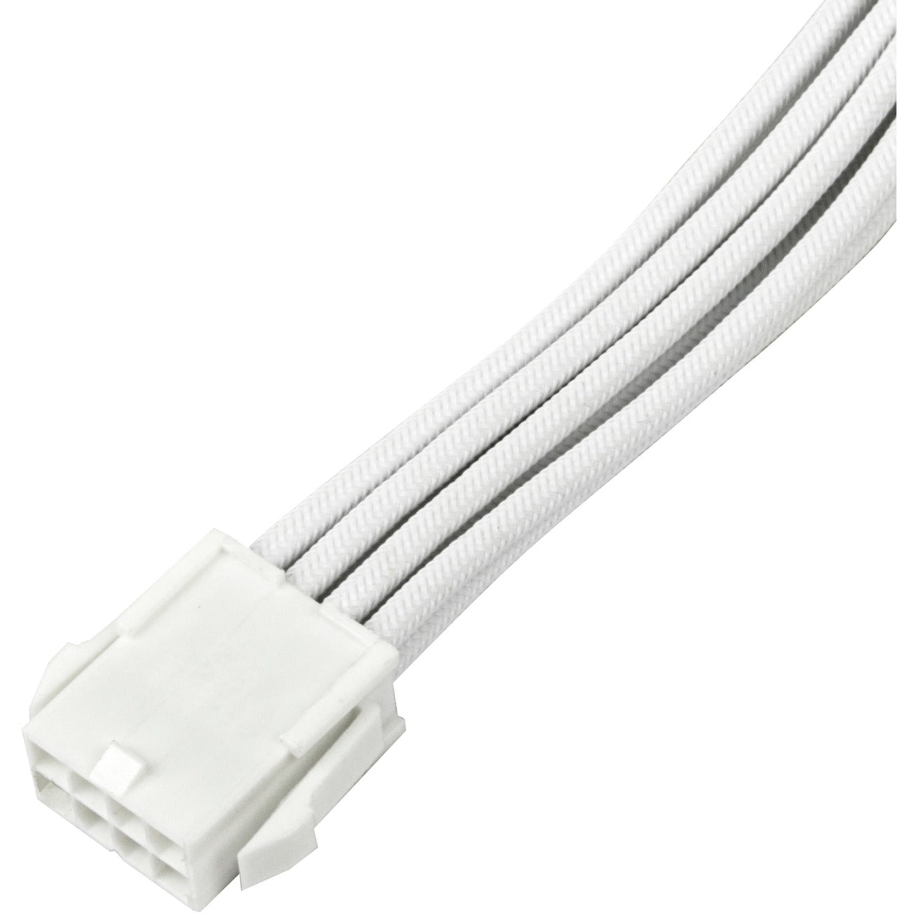Silverstone Technology Netzteil-Verlängerungskabel SST-PP07E-EPS8W-V2, EPS 12V 8pin (4+4) (weiss, 30cm)