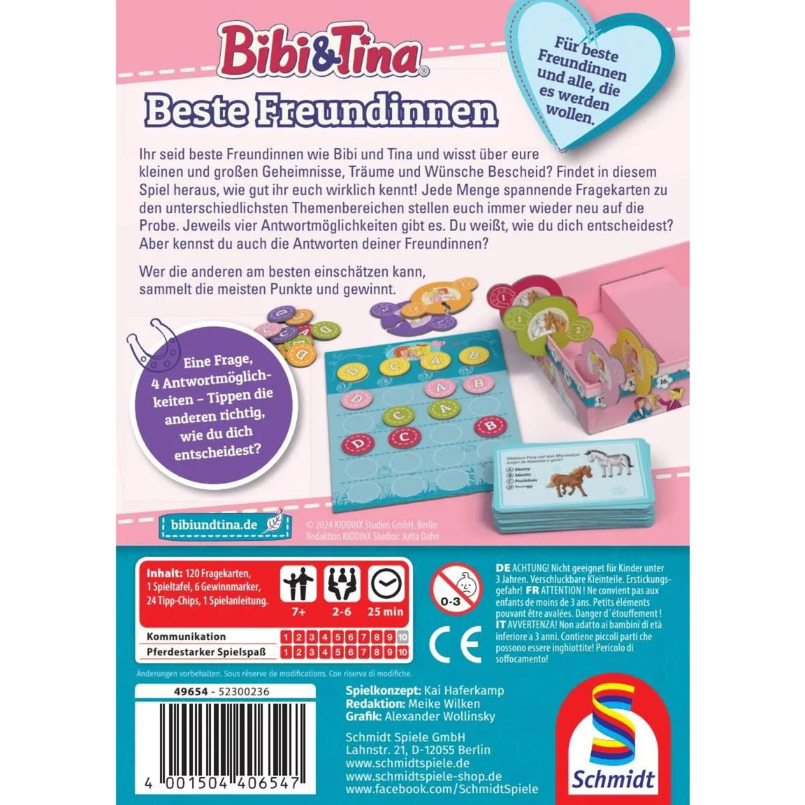 Schmidt Spiele Bibi & Tina: Beste Freundinnen, Brettspiel