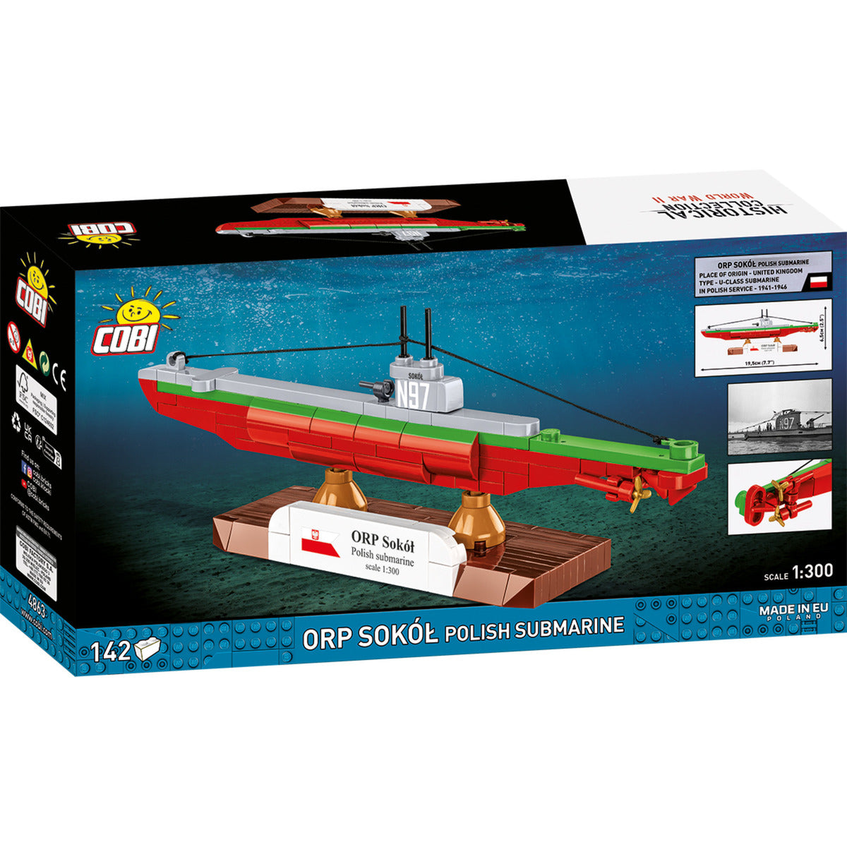 ORP Sokół Polish Submarine, Konstruktionsspielzeug