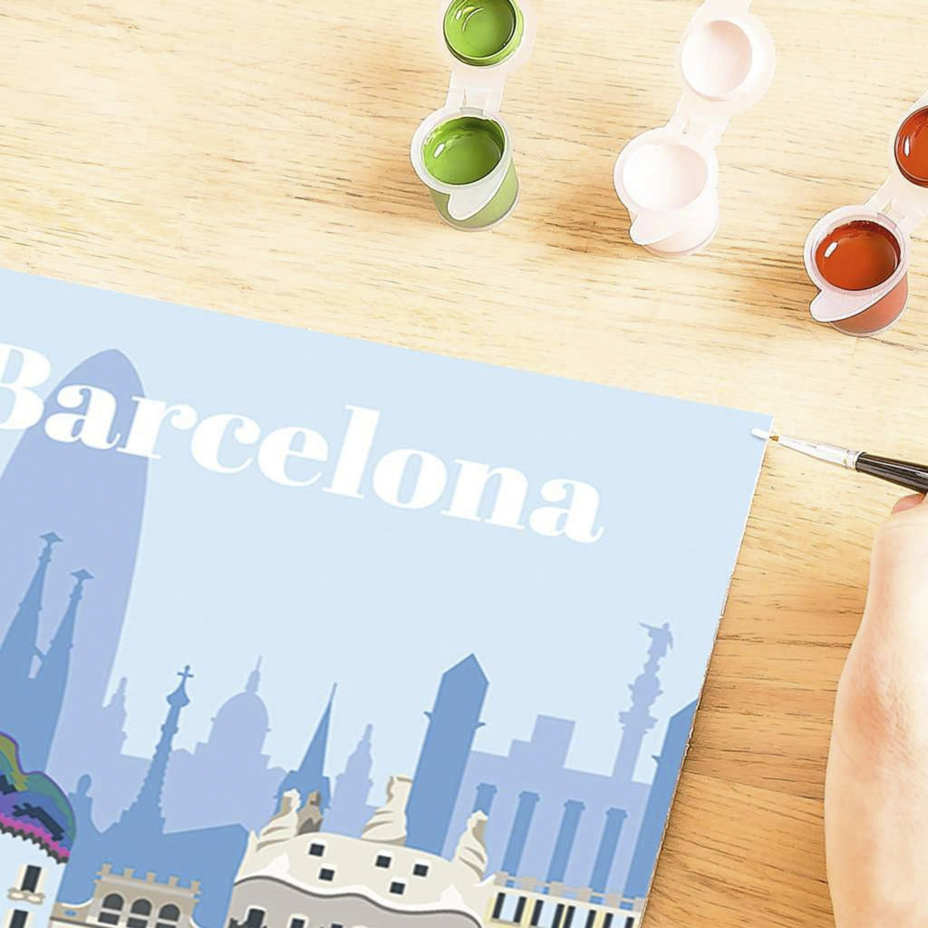 CreArt - Farbenfrohes Barcelona, Malen