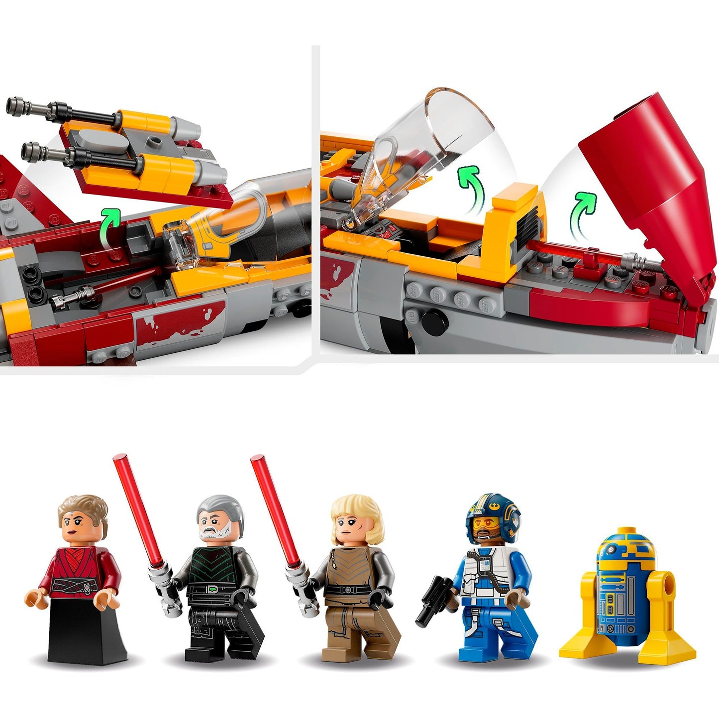 LEGO 75364 Star Wars New Republic E-Wing vs. Shin Hatis Starfighter, Konstruktionsspielzeug