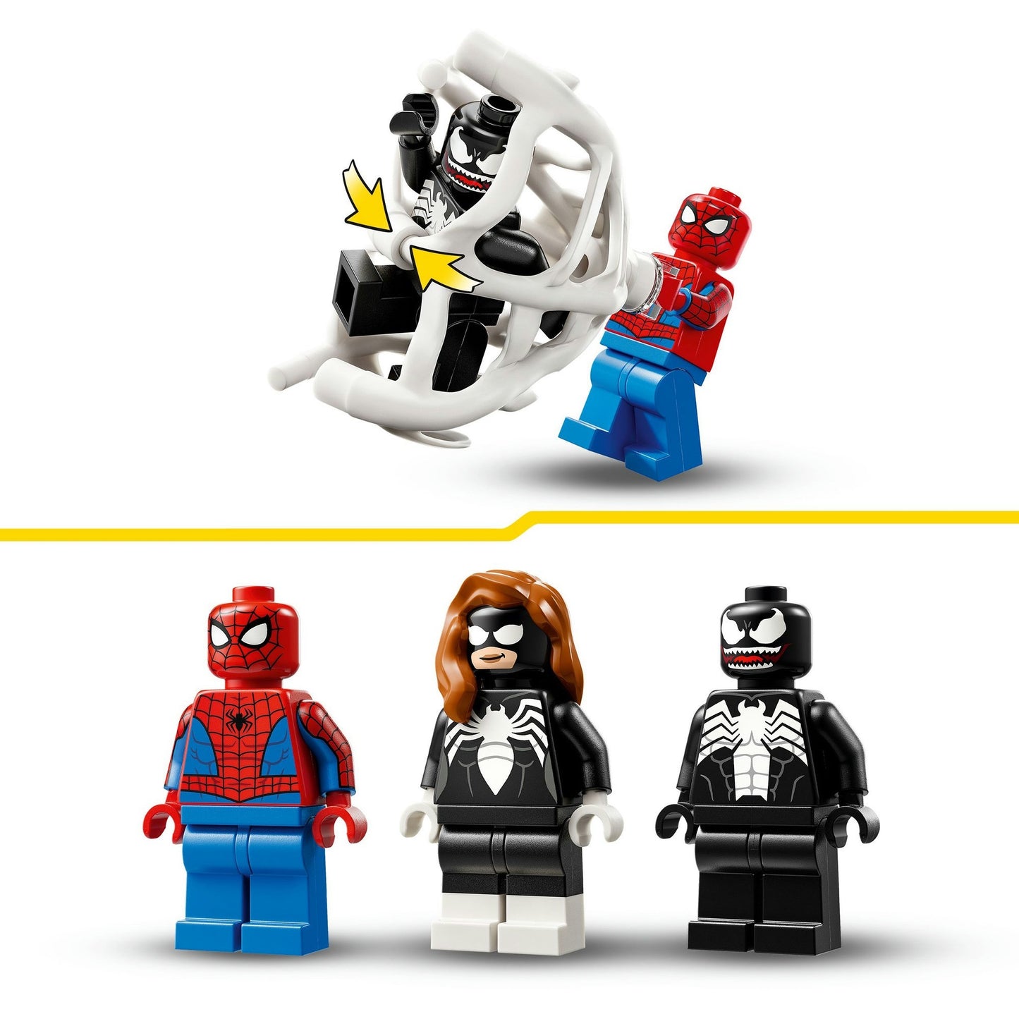 76309 Marvel Super Heroes Spider-Man vs. Venom Muscle-Car, Konstruktionsspielzeug