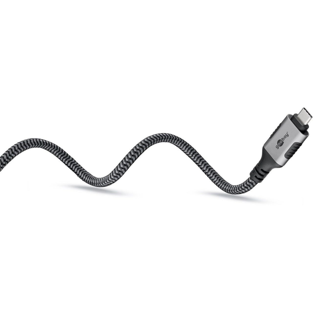 Goobay Ethernet-Kabel USB-C 3.1 > RJ-45 (schwarz/silber, 3 Meter)