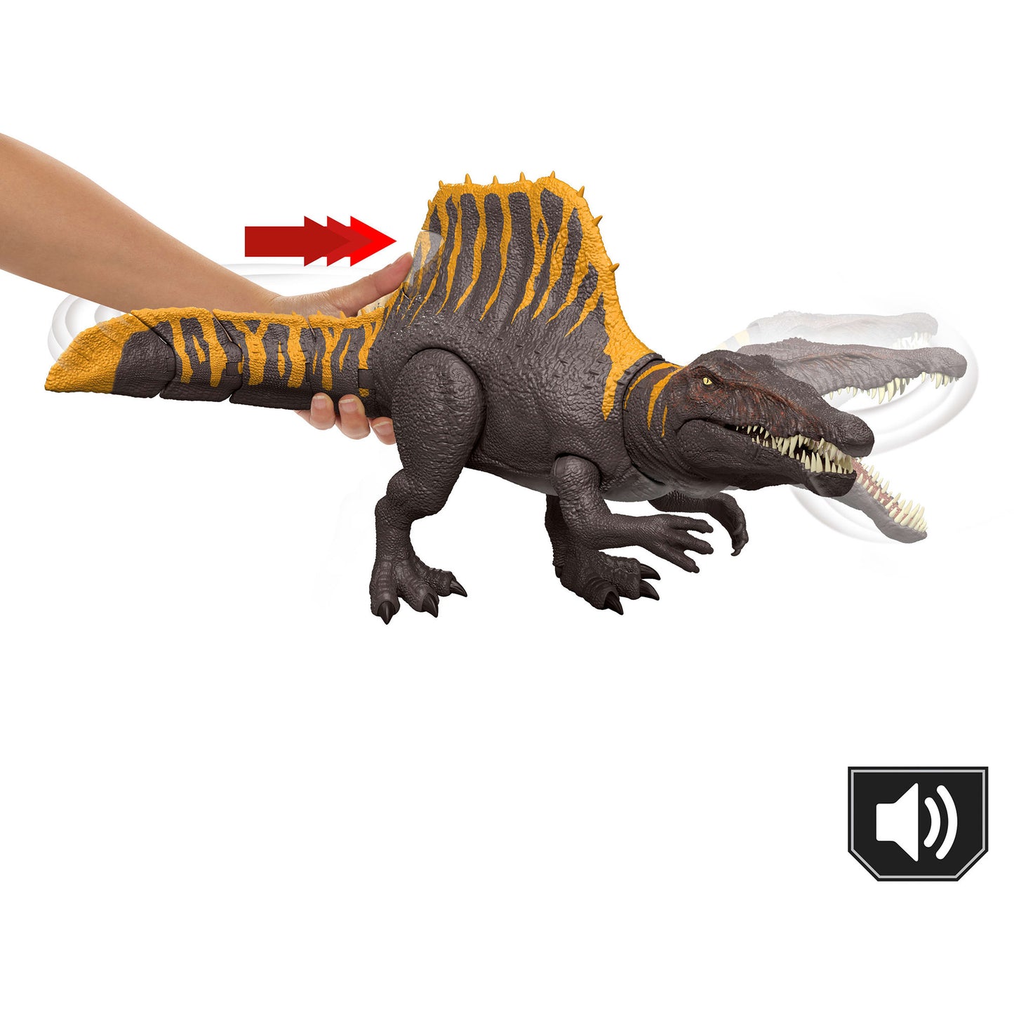 Jurassic World Tail Thrasher Spinosaurus-Actionfigur, Spielfigur