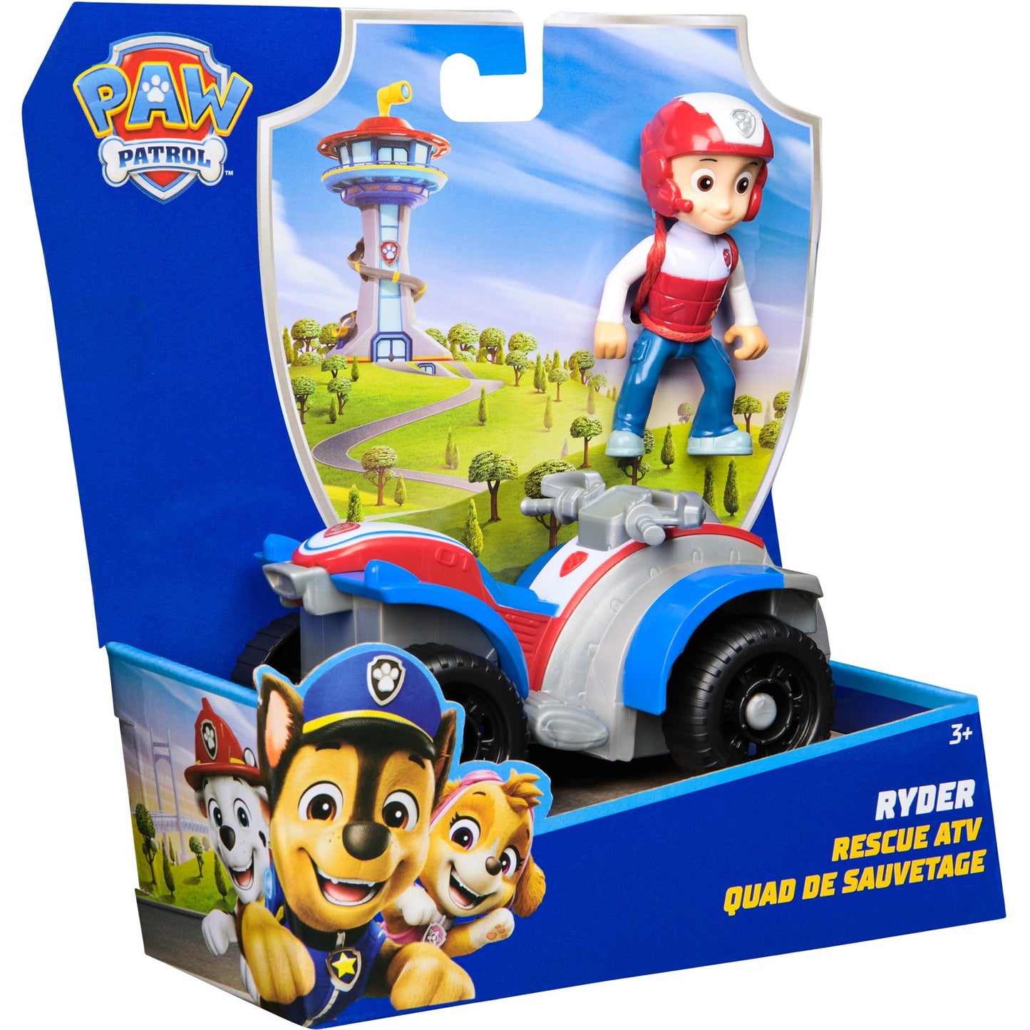 Paw Patrol - Rettungs-Quad mit Ryder Spielfigur, Spielfahrzeug