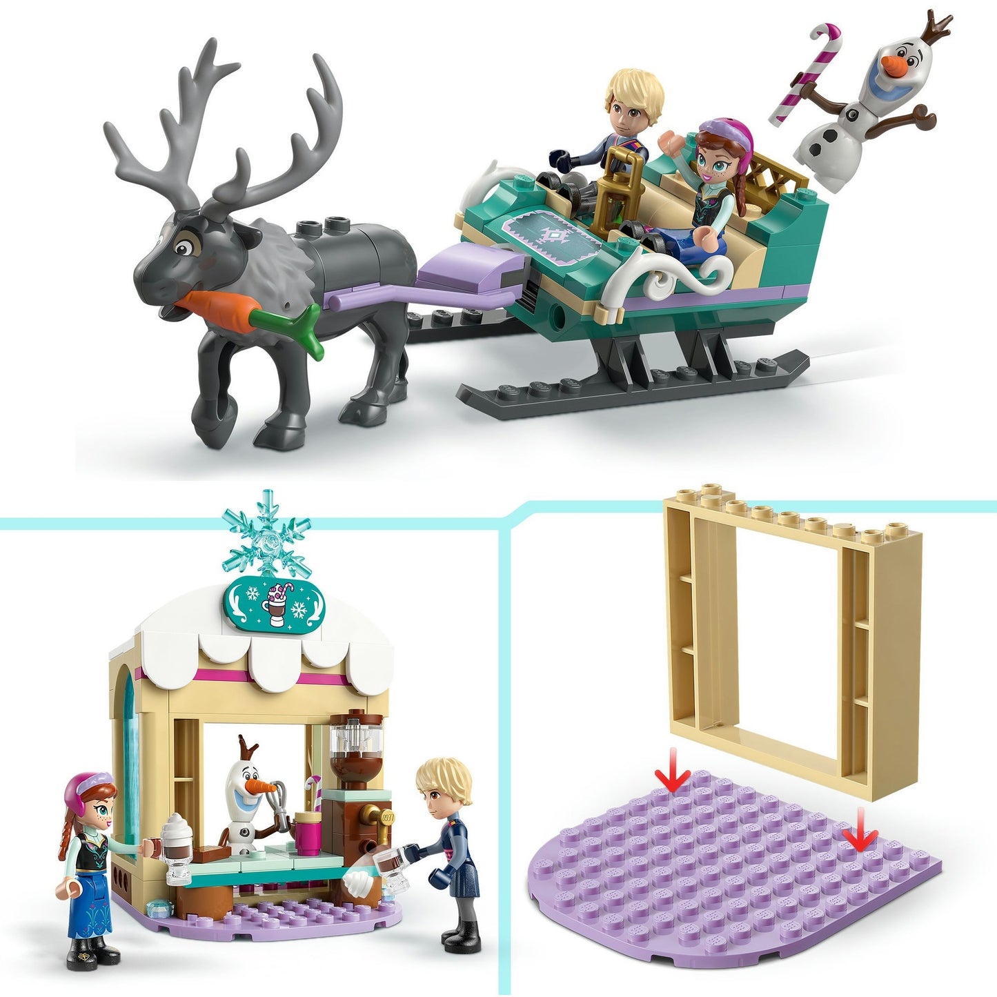 43256 Disney Princess Annas Schlittenabenteuer, Konstruktionsspielzeug