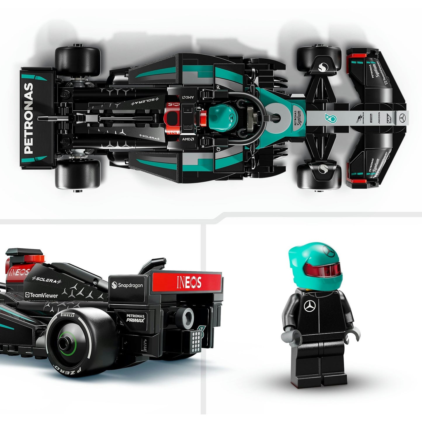 77244 Speed Champions Mercedes-AMG F1 W15 Rennauto, Konstruktionsspielzeug