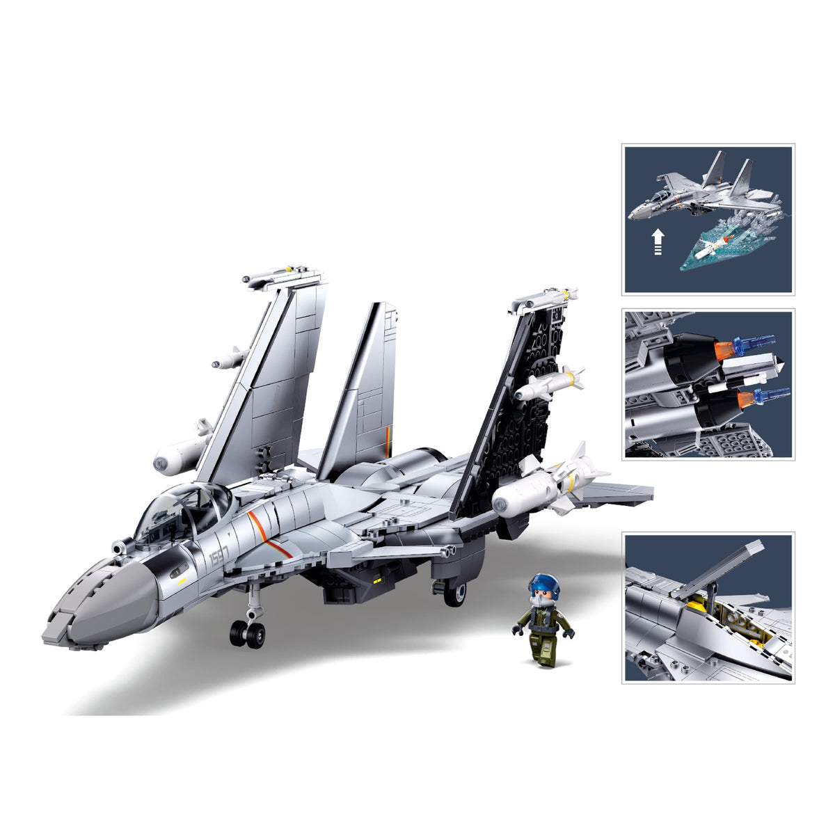 ModelBricks Shenyang J-15 Kampfjet, Konstruktionsspielzeug