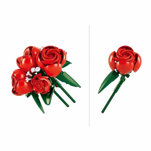 PLEYERID Roter Rosenstrauss., Konstruktionsspielzeug