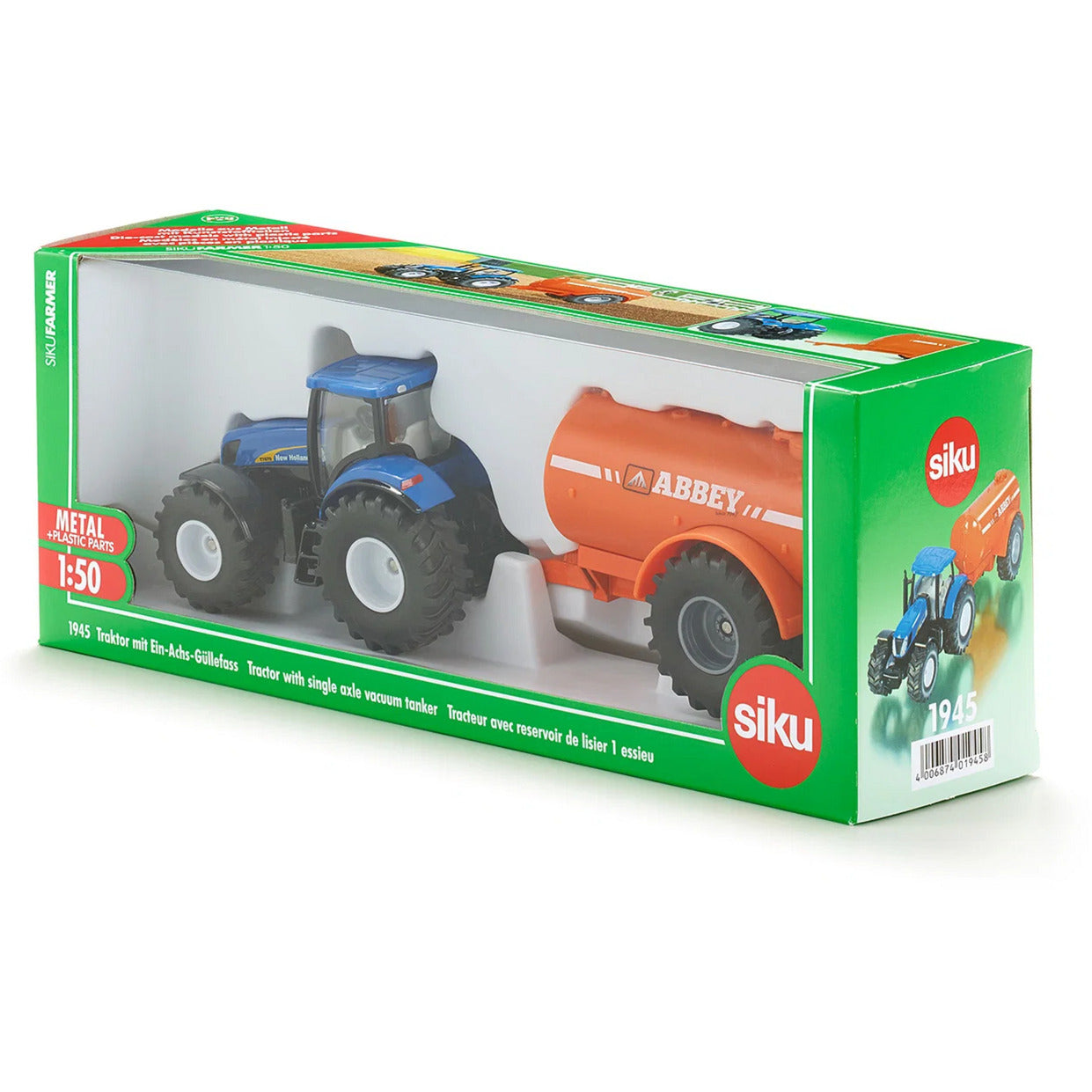 FARMER New Holland mit Abbey Güllefass, Modellfahrzeug