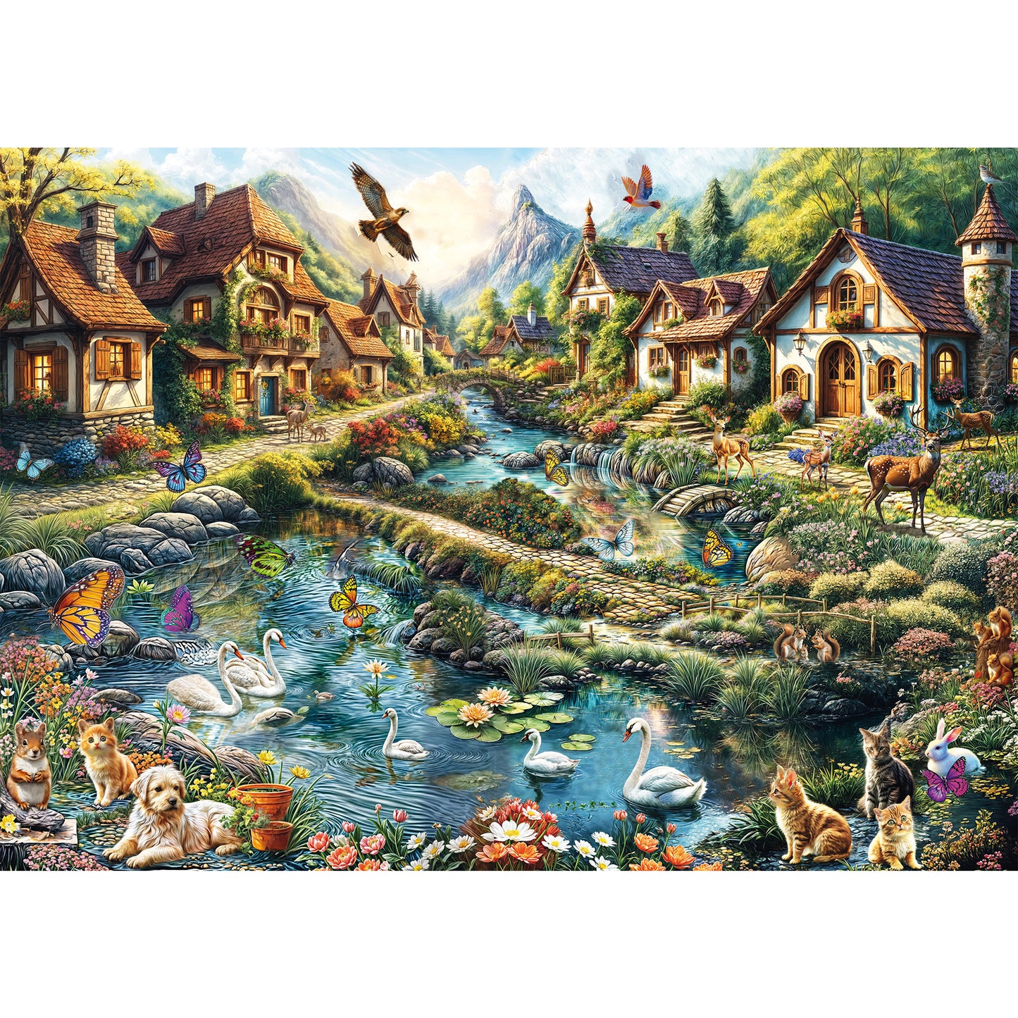 Dörfchen am Waldesrand, Puzzle