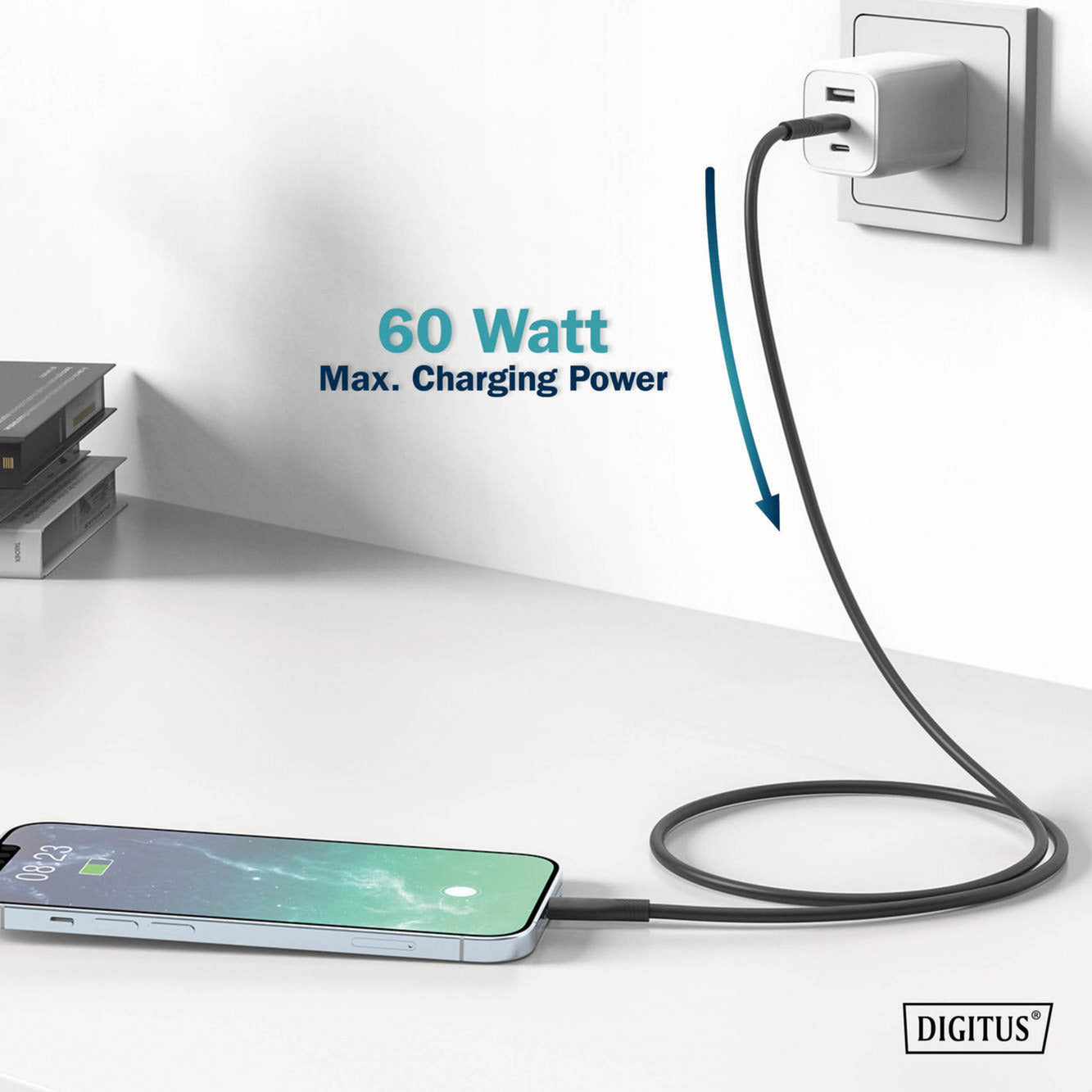USB 2.0 Silikon-Kabel USB-C > Lightning, MFI zertifiziert