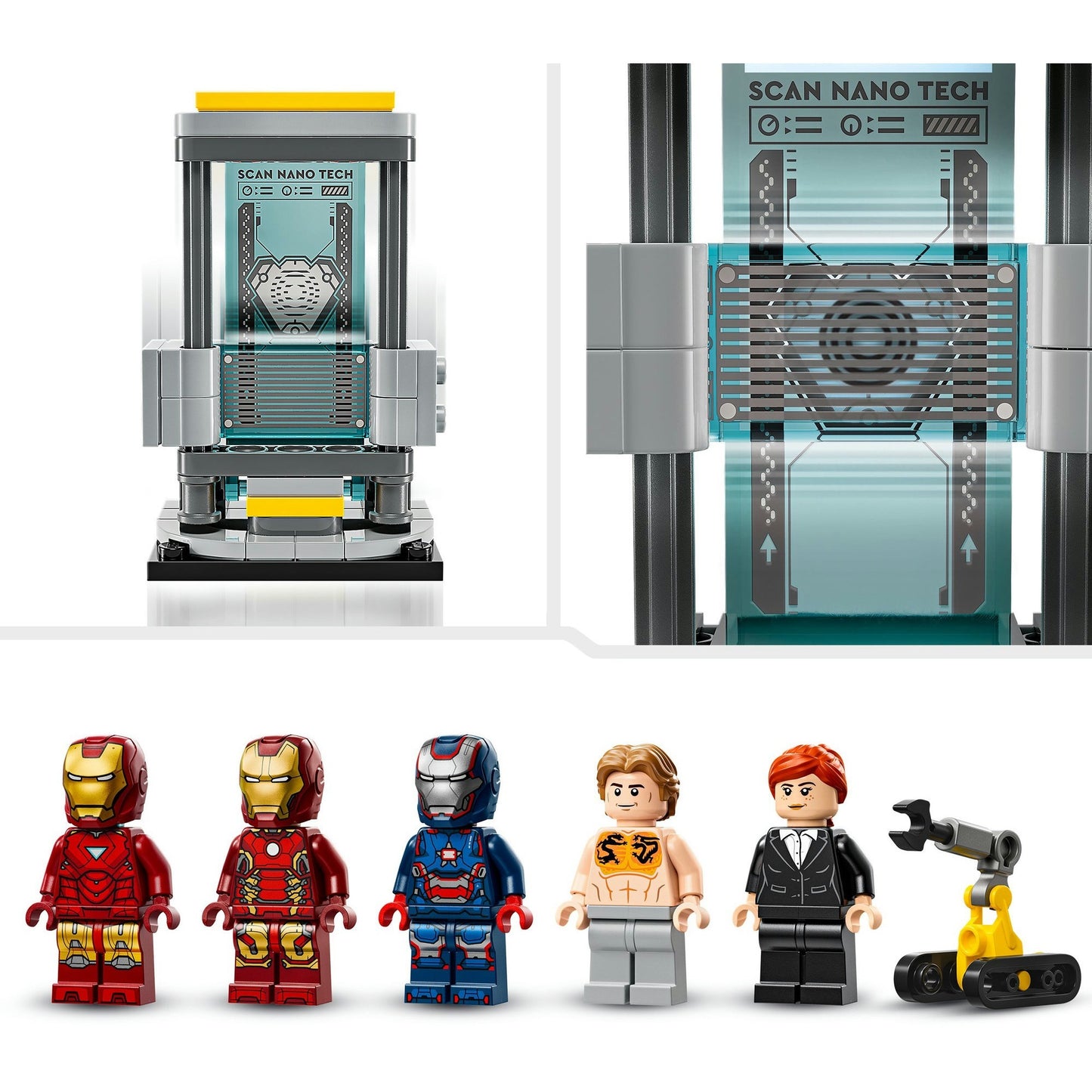 76315 Marvel Super Heroes Iron Mans Labor: Halle der Rüstungen, Konstruktionsspielzeug