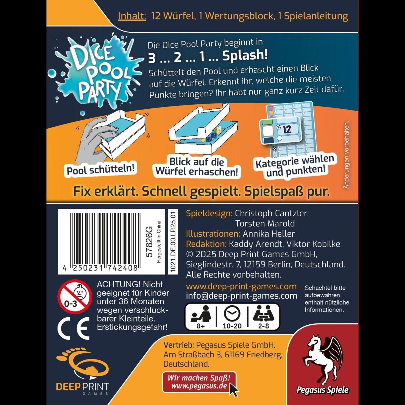 Deep Print Games: Dice Pool Party, Würfelspiel