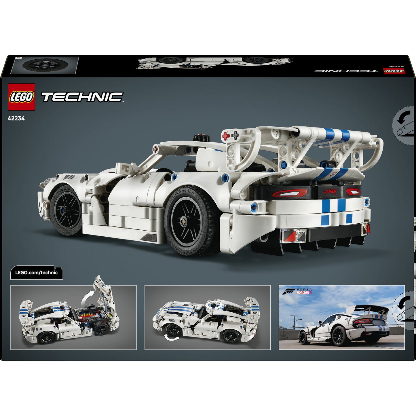42234 Technic Dodge Viper GTS-R Sportwagen, Konstruktionsspielzeug