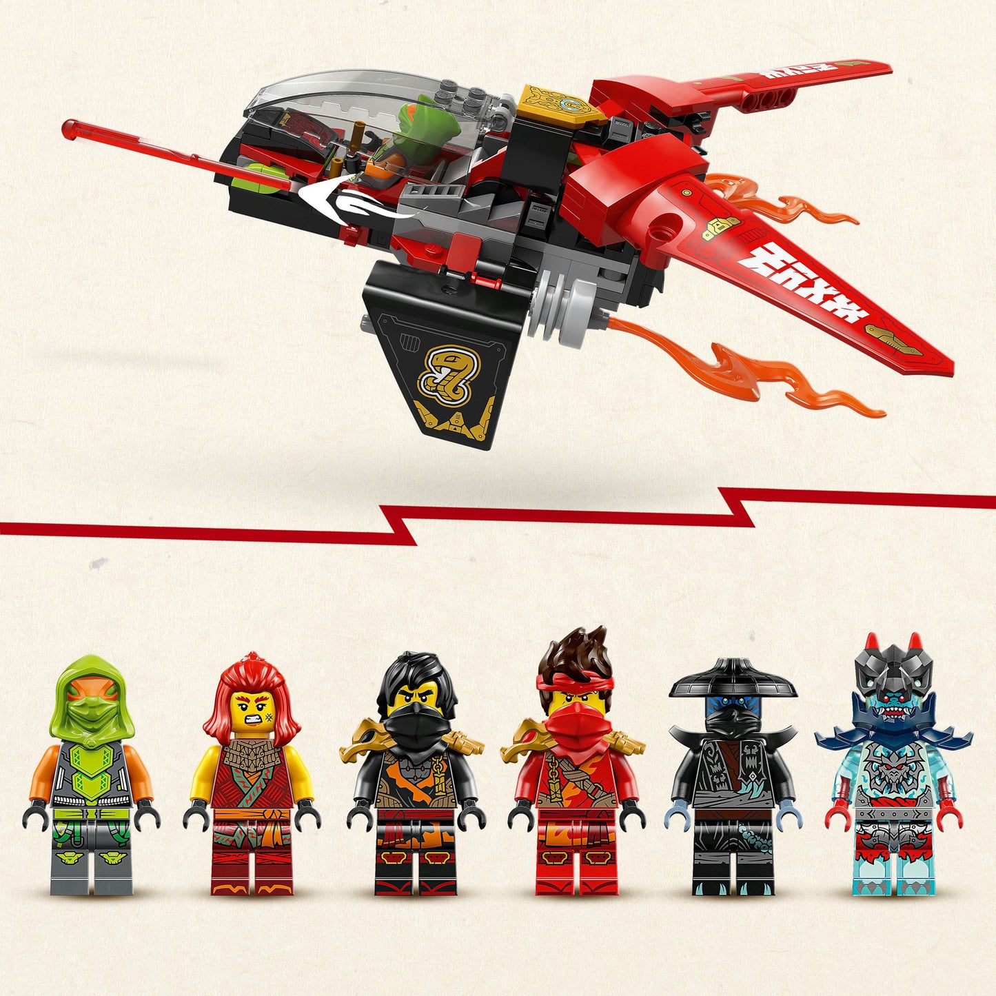 71844 Ninjago Ninja-Actionflitzer, Konstruktionsspielzeug